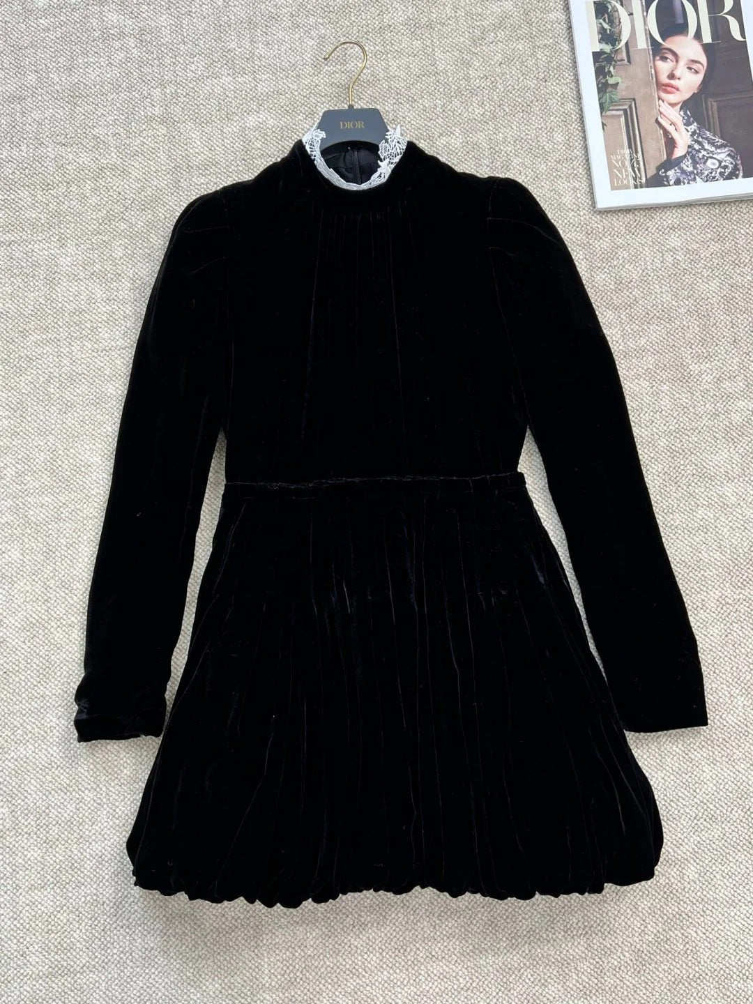 DIOR 25S VELVET DRESS 683