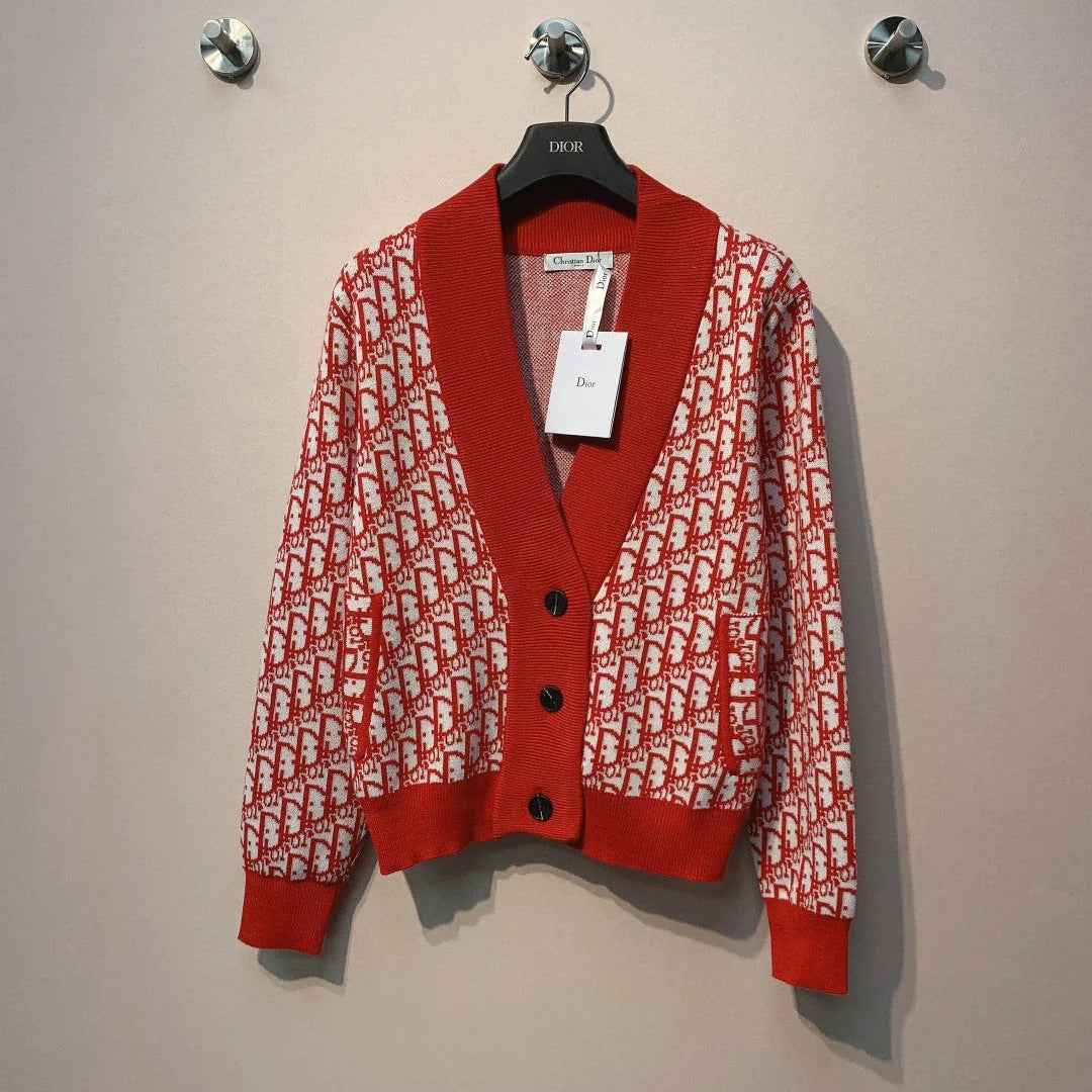 DIOR 25S V-NECK KNIT CARDIGAN 697