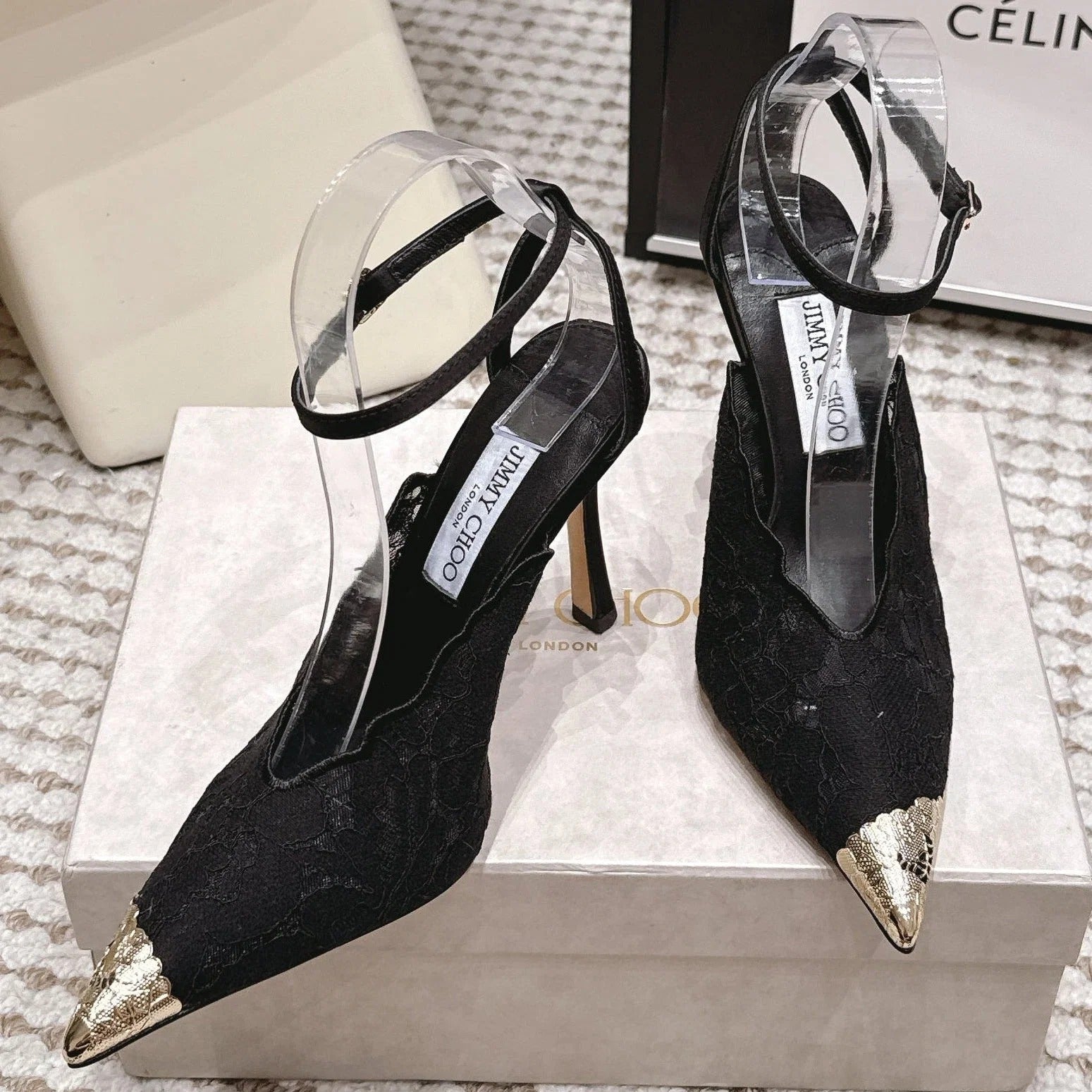 Jimmy Choo 2026 Faiz Slingback 8.5cm Lace 930959