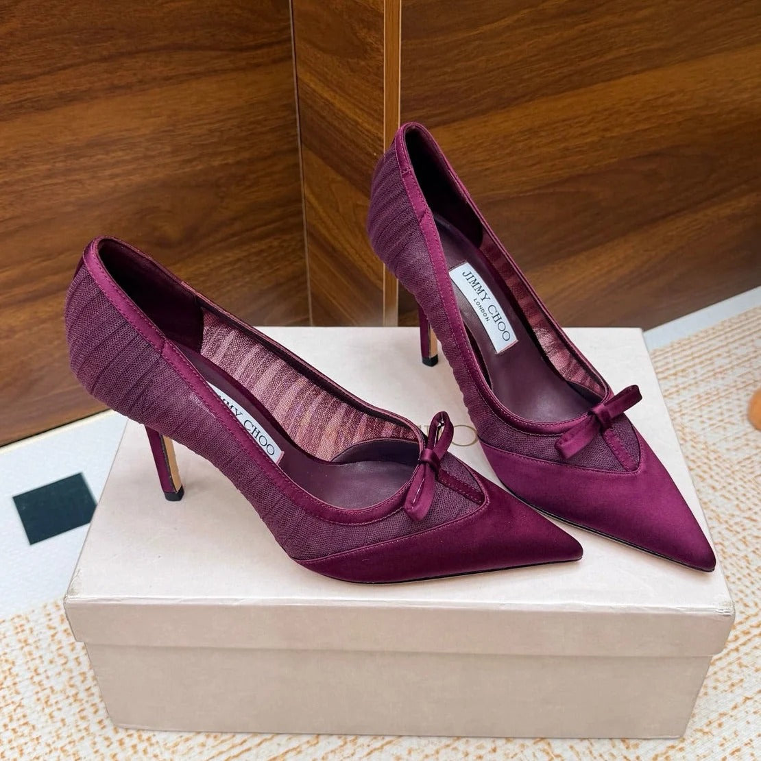 Jimmy Choo 2026 Love Pumps 6.5cm Lace Silk 920809