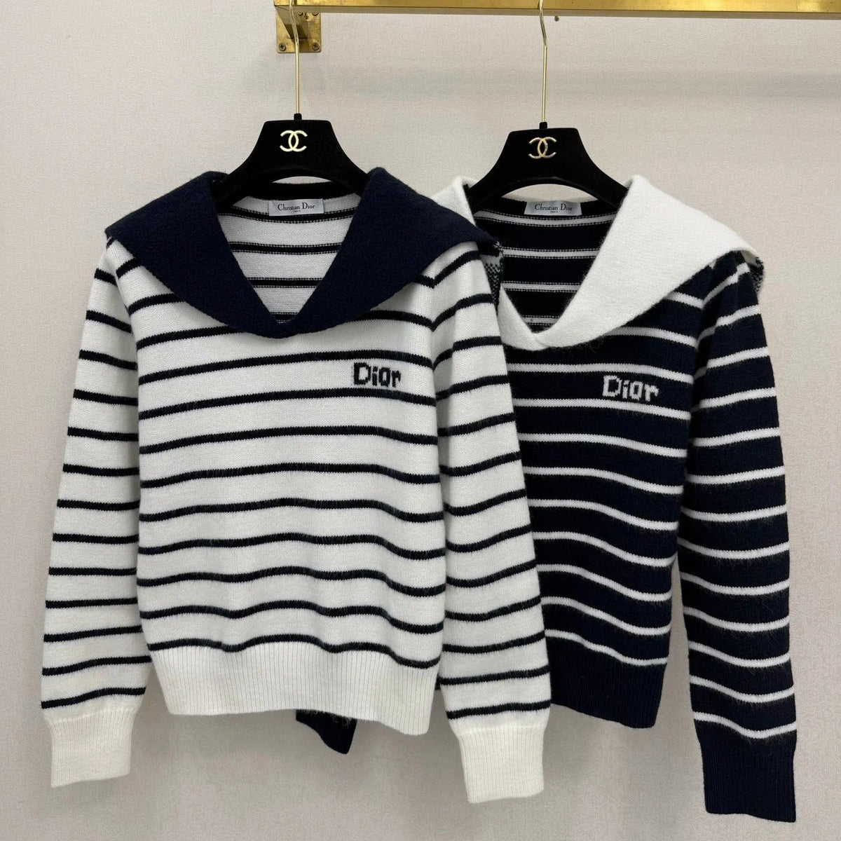 Dior 2026 Striped Sailor-style Sweater Wool 787717