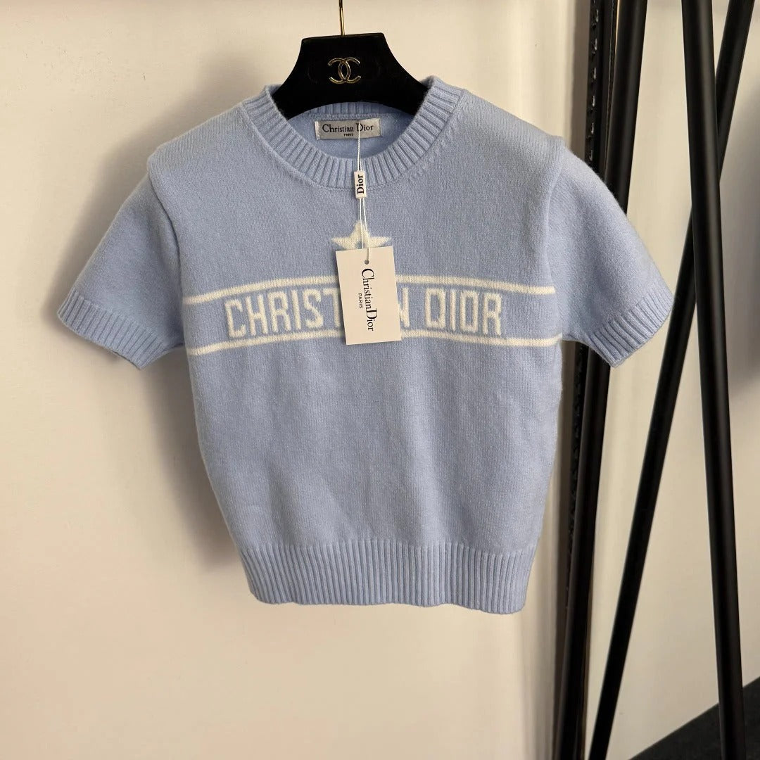 DIOR 25S SHORT-SLEEVE SWEATER 654