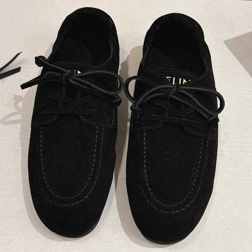 Celine 2026 Birkenstock Lace-Up Loafers Suede 101086
