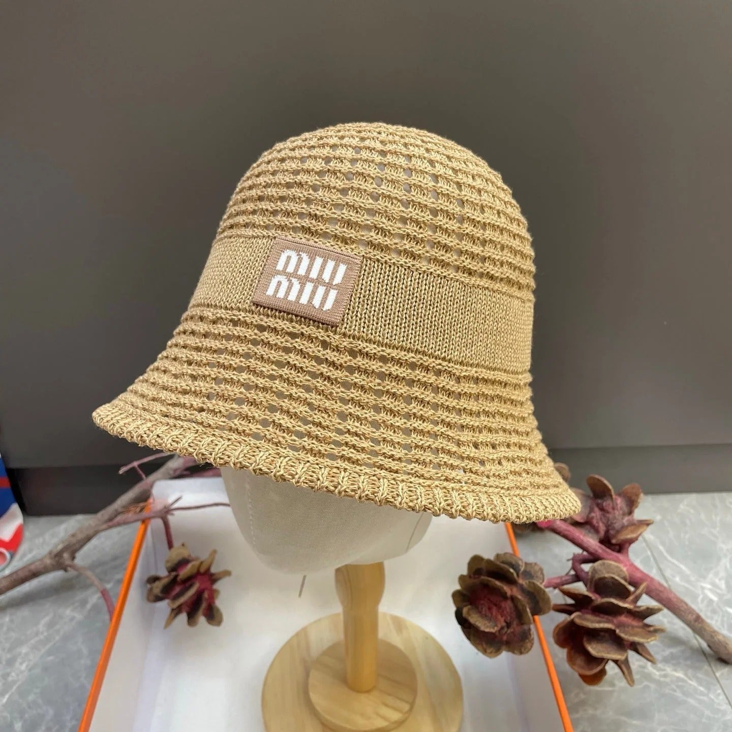 Miumiu Knitted Bucket Hat 214532
