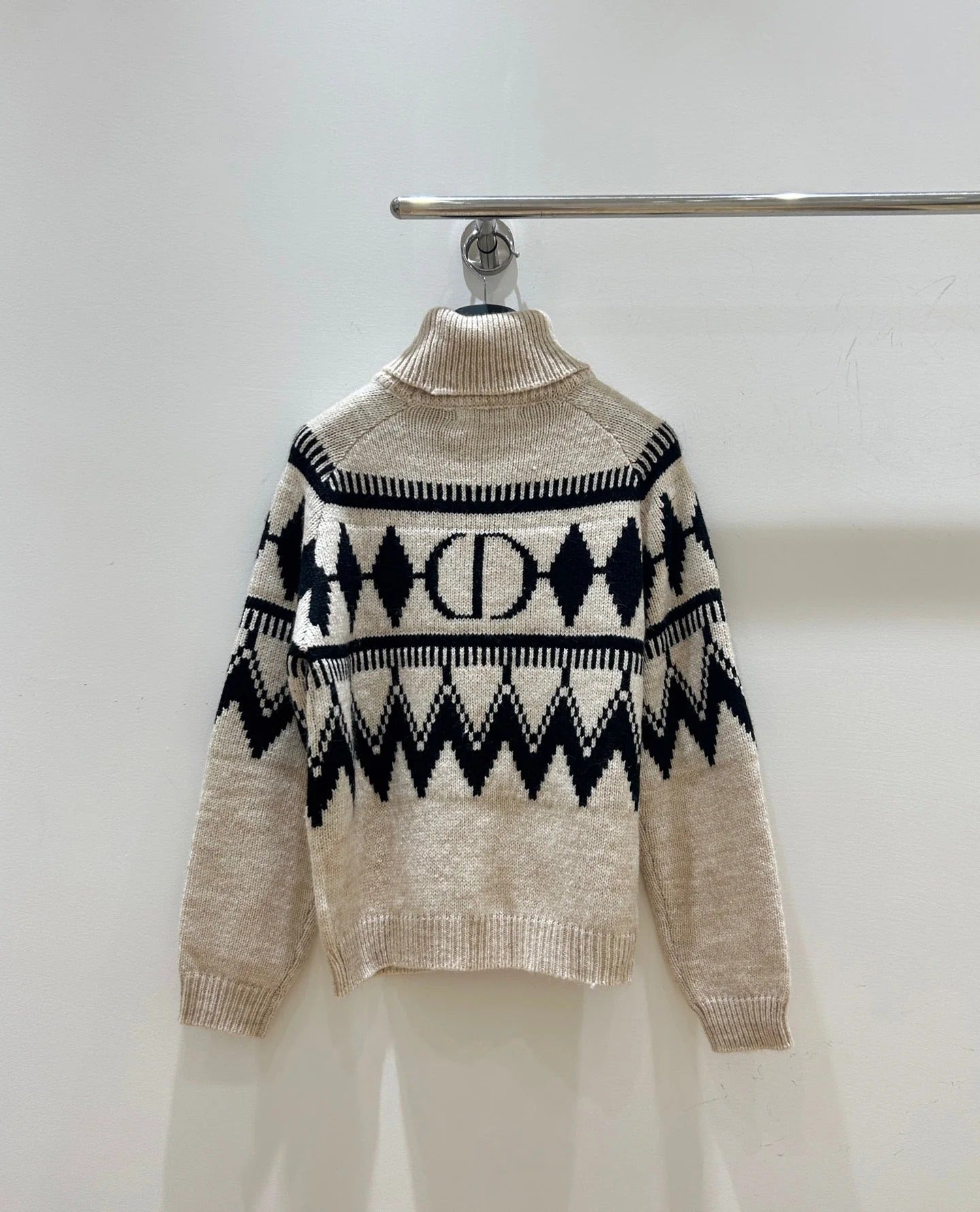 DIOR 25S PATTERNED TURTLENECK SWEATER 719