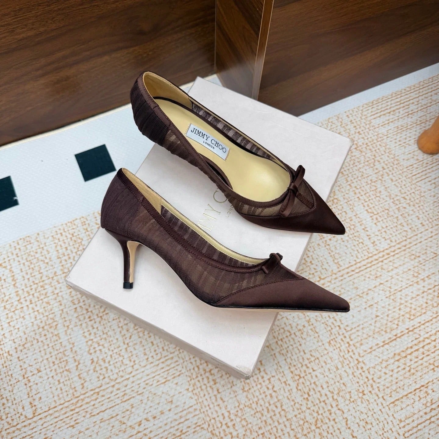 Jimmy Choo 2026 Love Pumps 6.5cm Lace Silk 920809