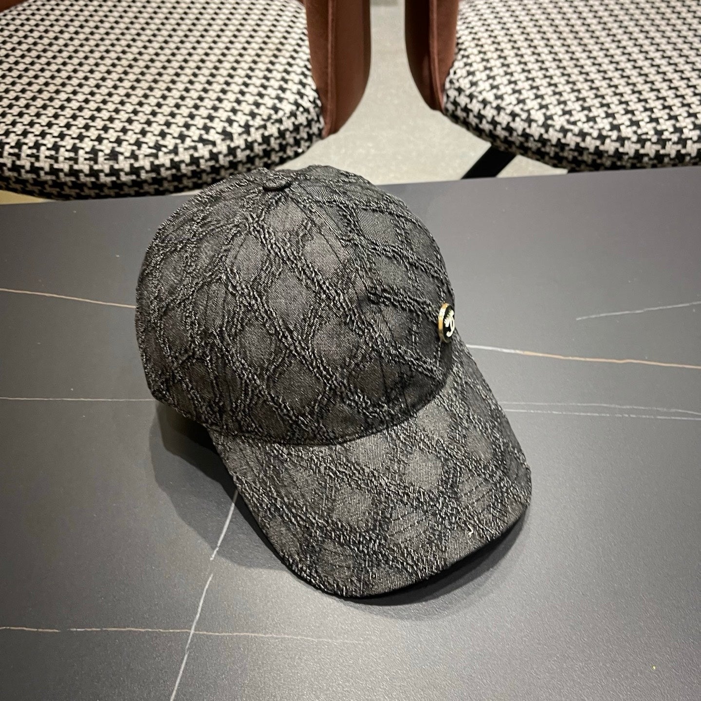 Chanel Logo Denim Hat 213506