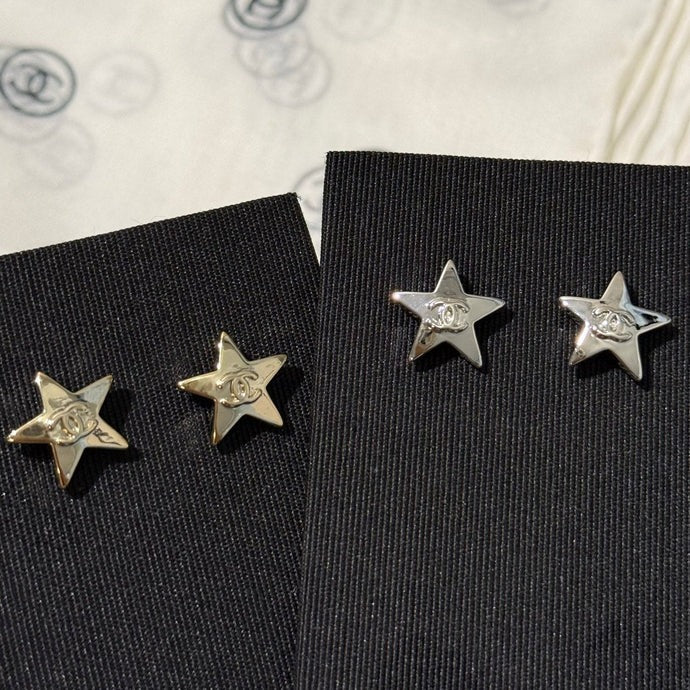 Chanel 2026 Star Double C Small Earrings