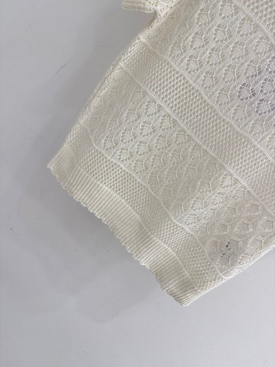 Chanel 2026 Openwork Knit Sweater Cotton 359798
