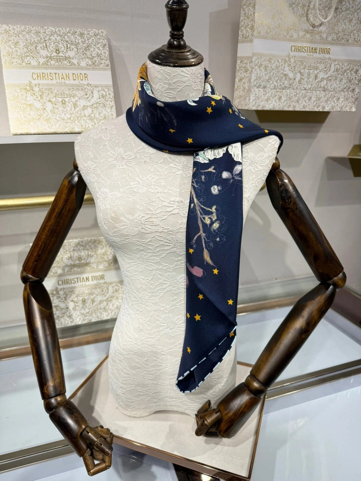 Dior 2026 Rosier Scarf 90cm Silk 198320
