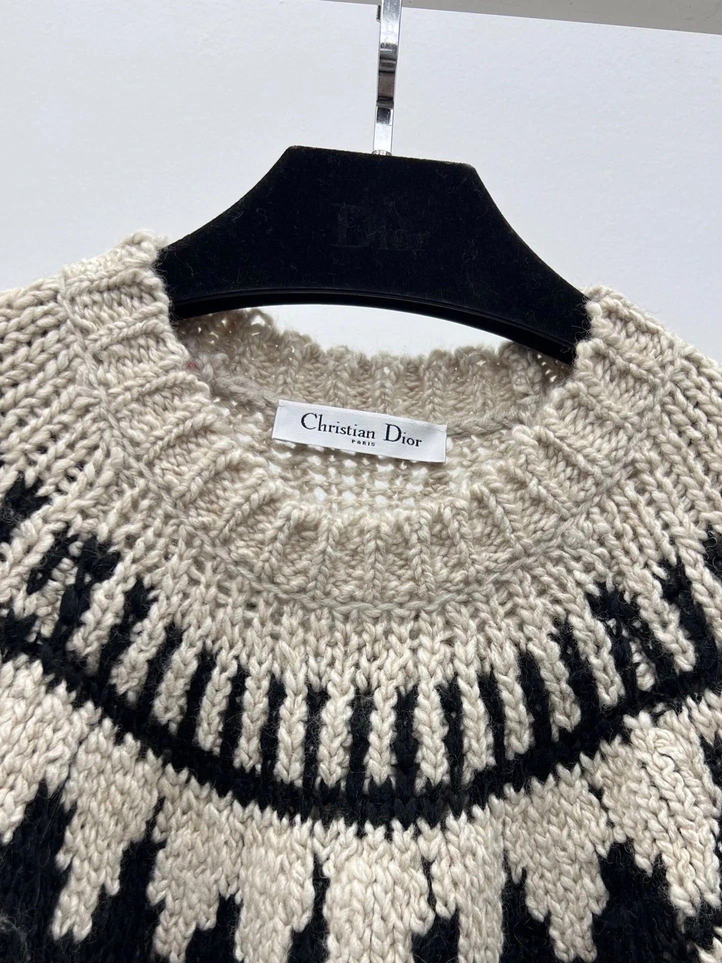 DIOR 25S JACQUARD KNIT SWEATER 668