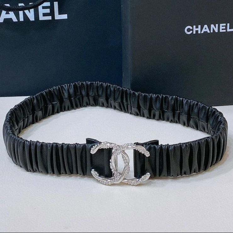 Chanel 2026 Rhinestone Twist Buckle Belt 30mm 208804