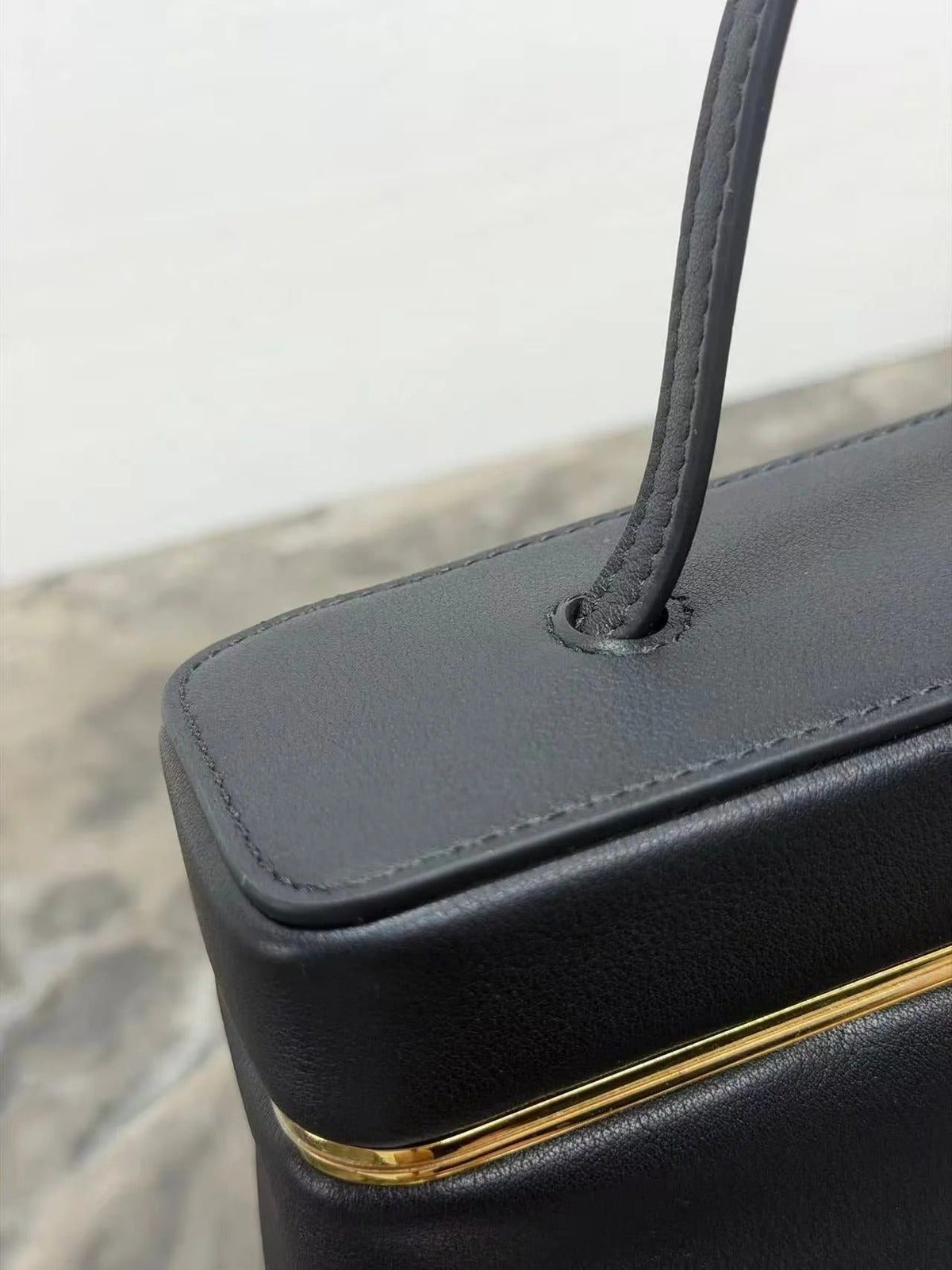 Celine 2026 Rectangle Bag 24.5cm Black Soft Calfskin