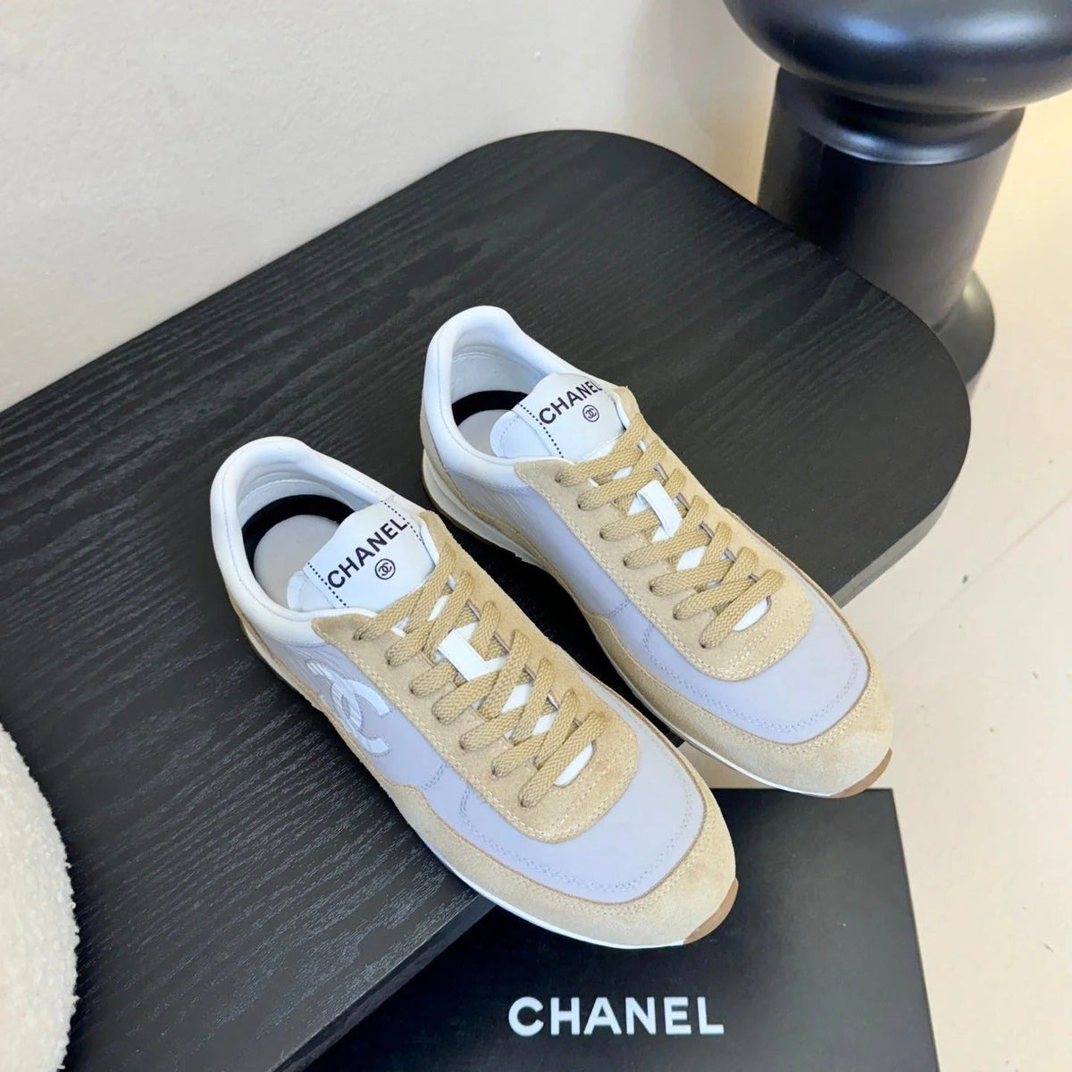 CC 2026 Sneakers Calfskin and Embossed Suede Calfskin