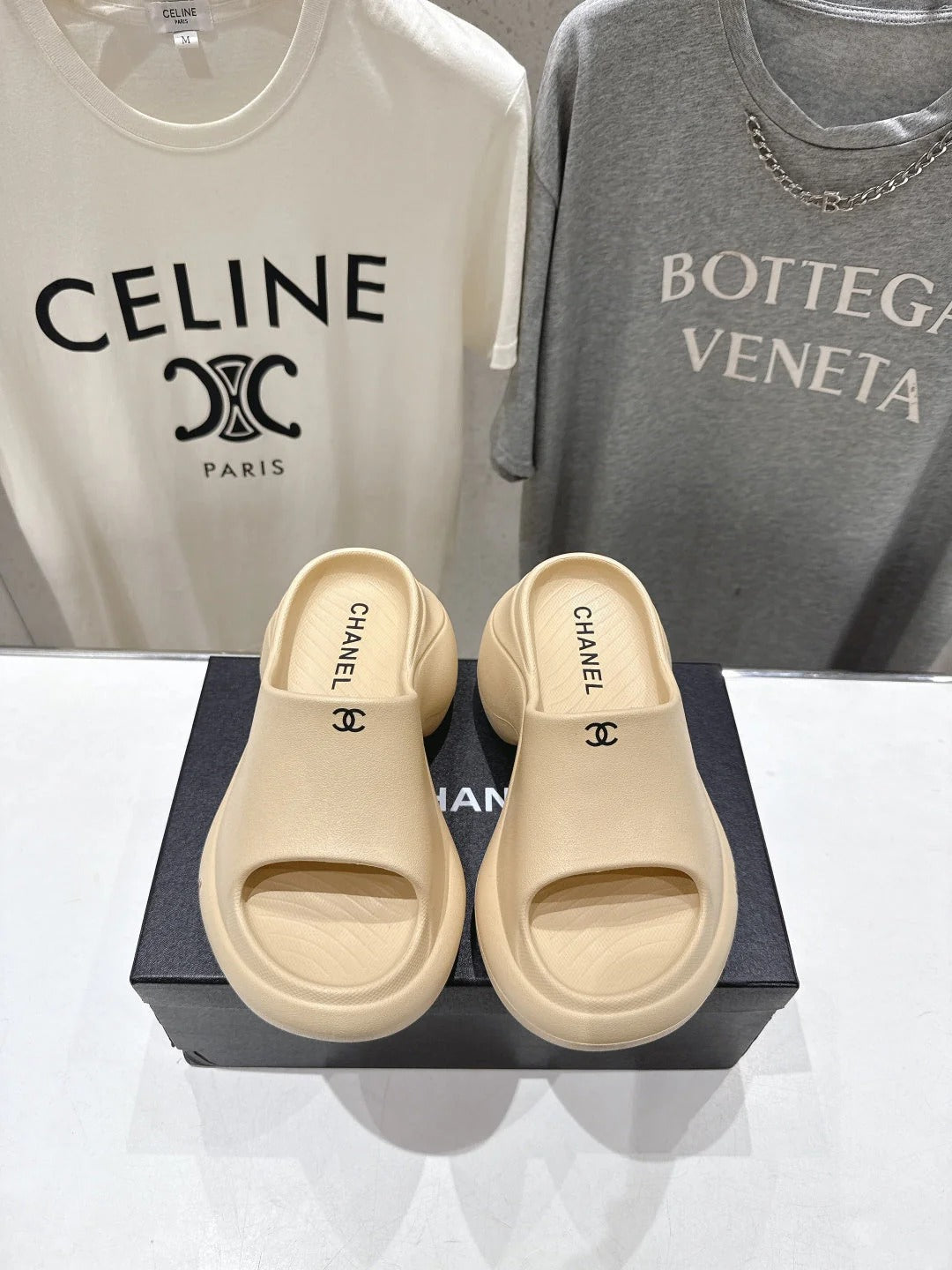 Chanel 2026 Platform Wedge Sandal 50mm Rubber 713053