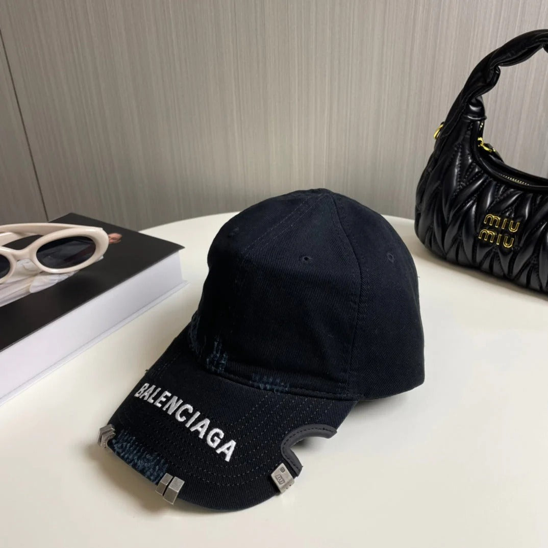 Balenciaga Baseball Cap Denim Cotton 269046