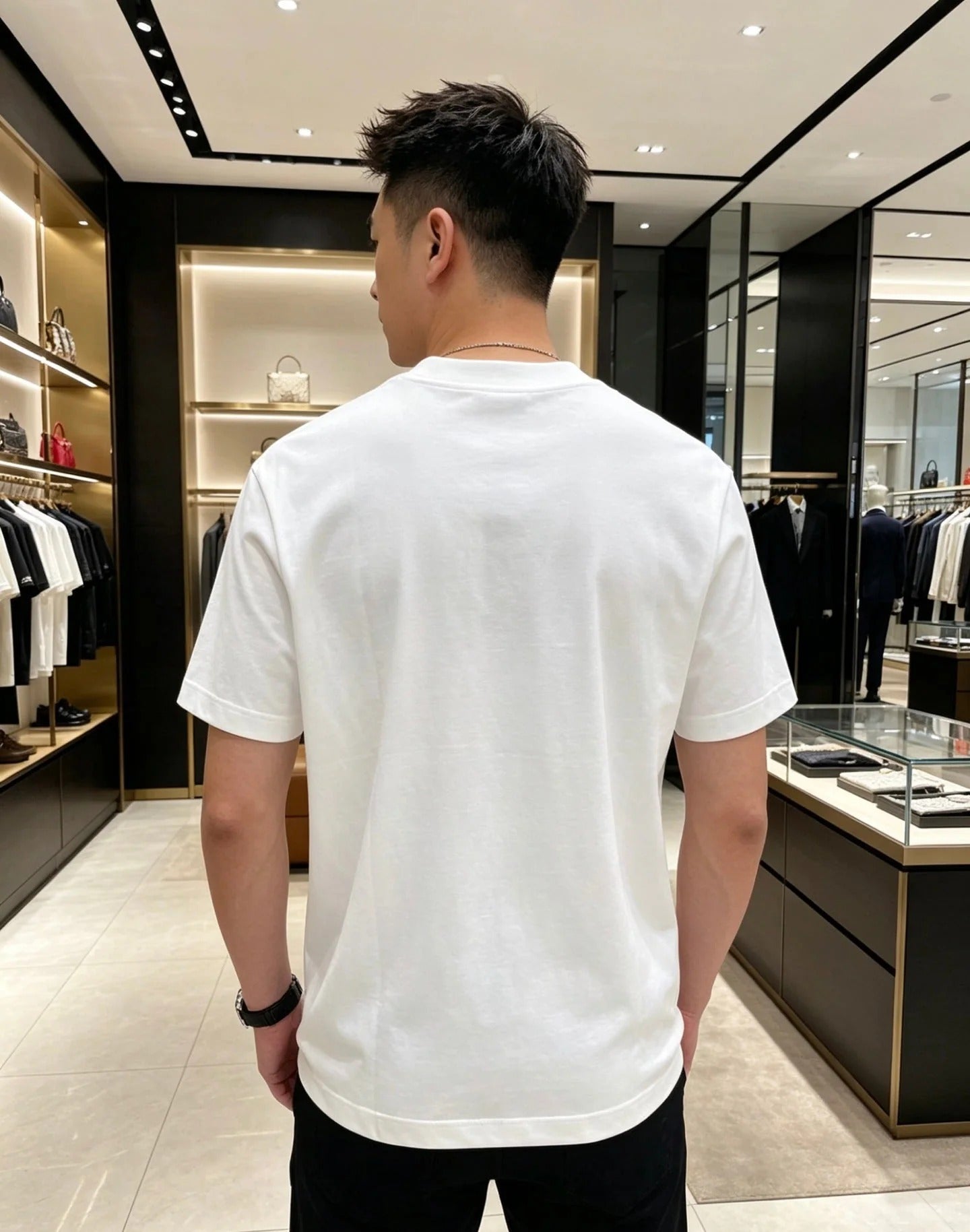 Fendi 2026 Men's Short-Sleeve T-Shirt Cotton 830791