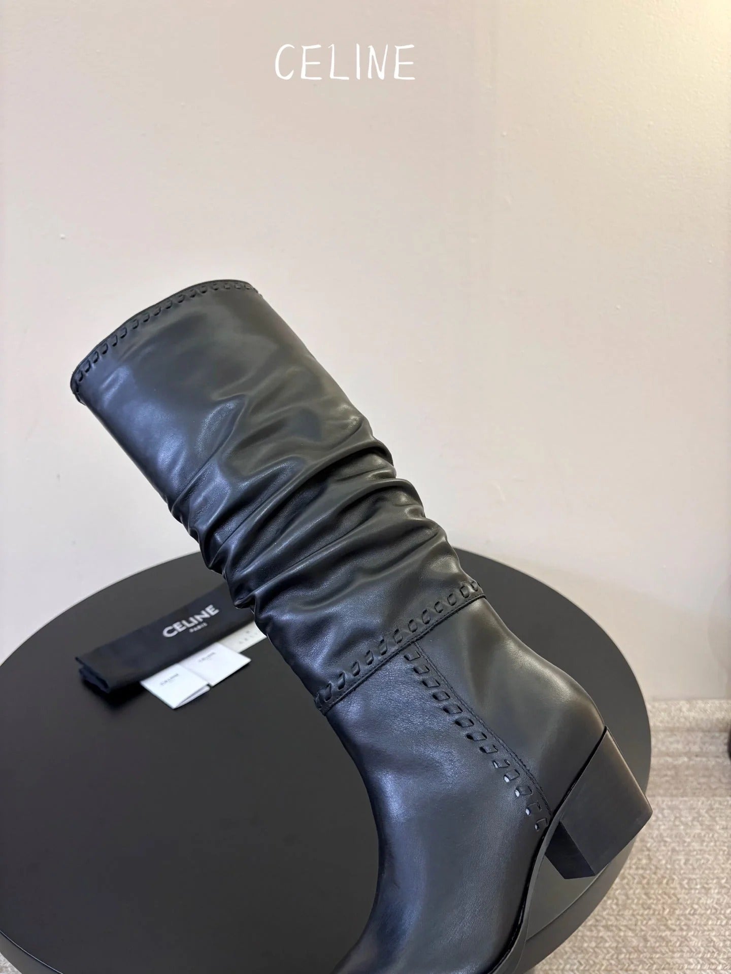 Celine 2026 Western Metallic Toe Ankle Boots 50mm Suede Leather 104866
