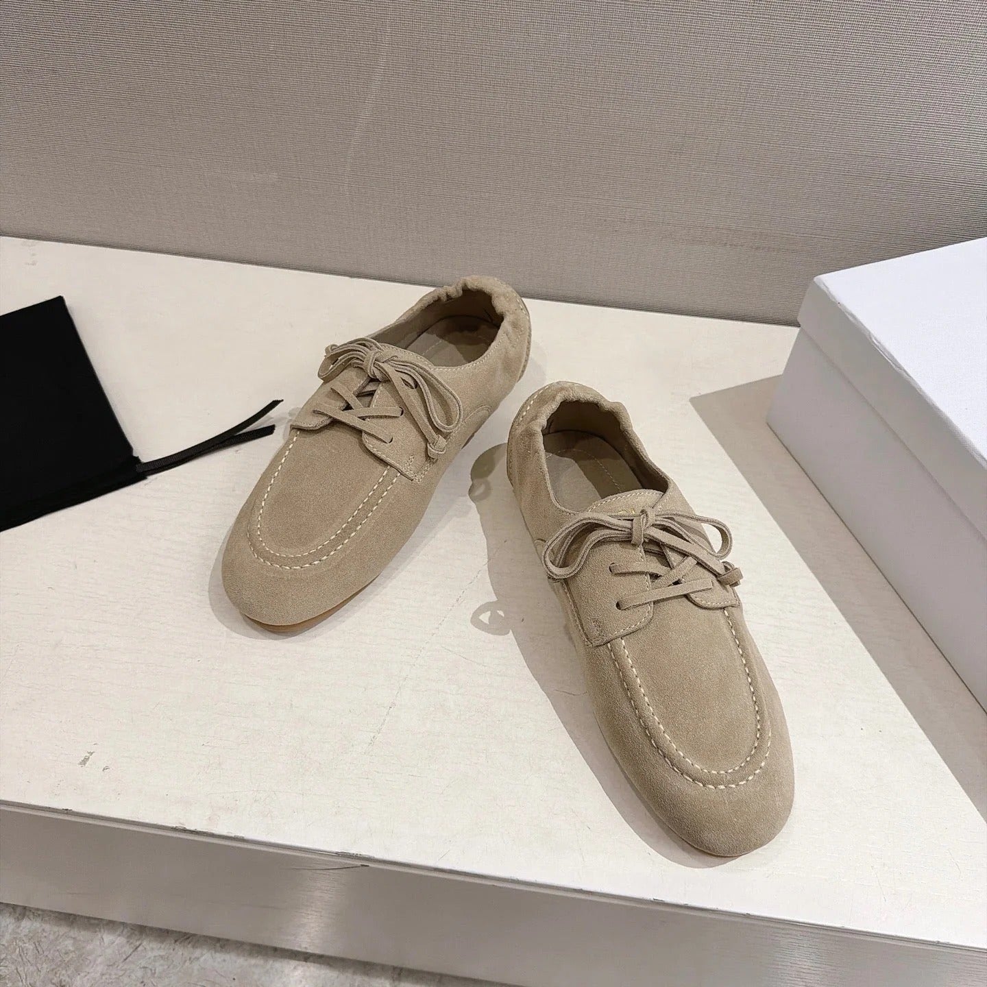 Celine 2026 Birkenstock Lace-Up Loafers Suede 101086