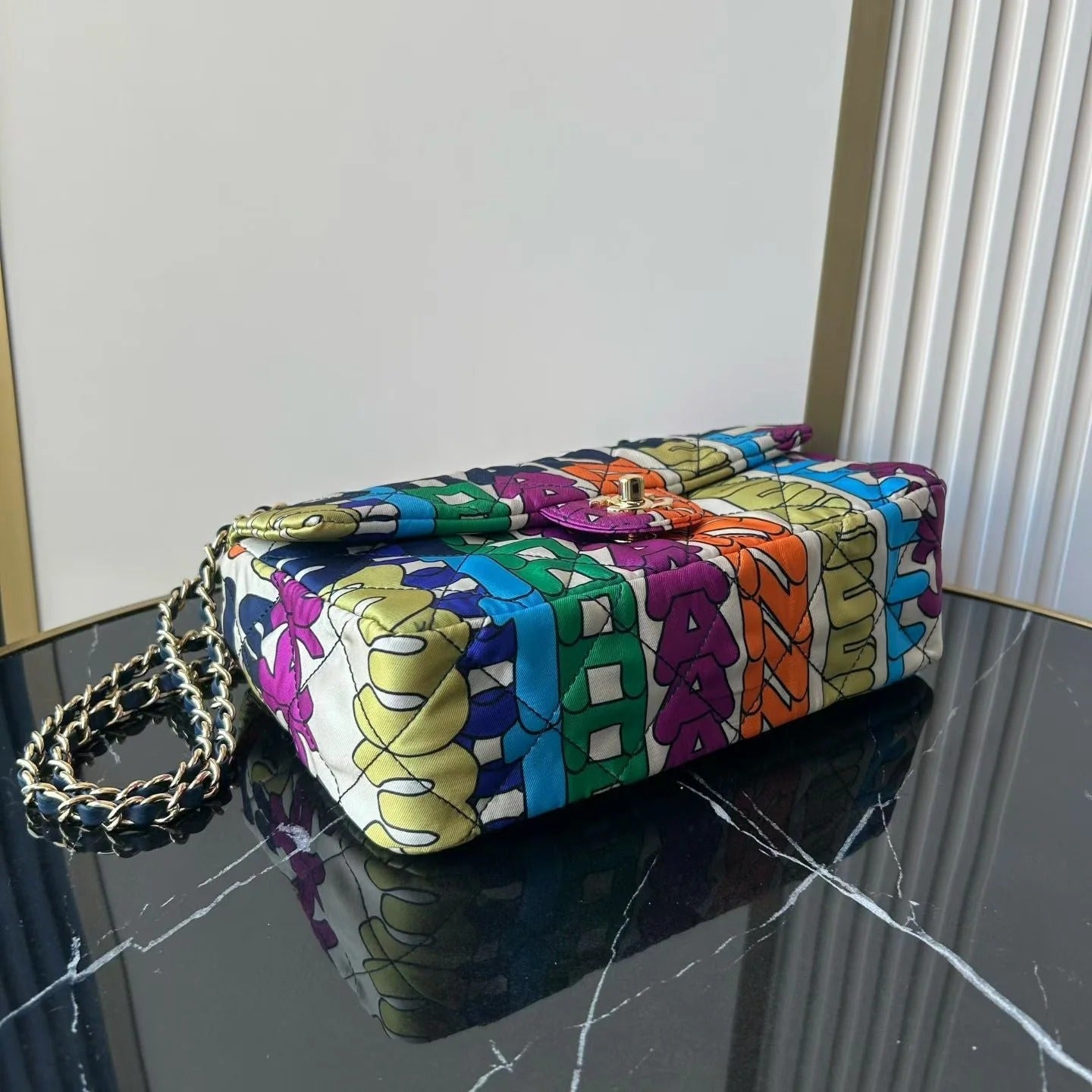 Chanel 2026 Medium Flap Bag 24.5cm Muticolor Fabric