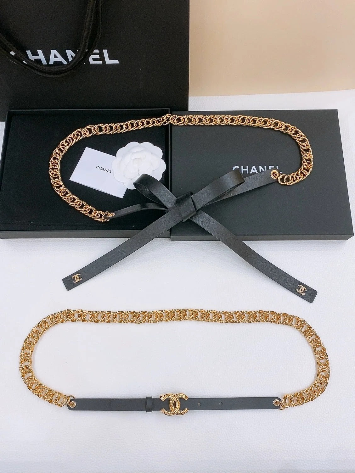 Chanel 2026 Spiral Bow Waist Chain Belt