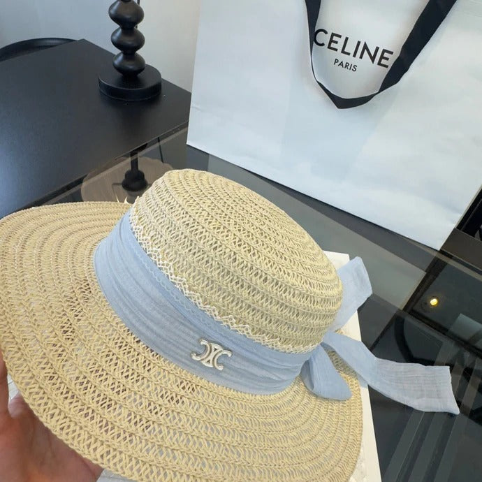 Celine Flat-top Straw Hat 262175