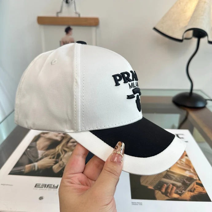 Prada Classic Triangle Logo Baseball Cap Cotton 262253