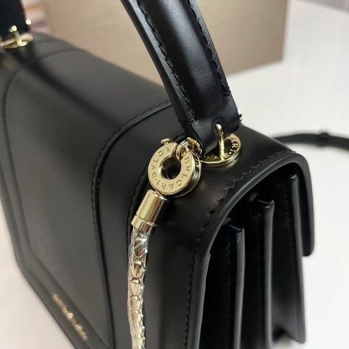 Bulgari Serpenti Forever Bag 20cm Black Lambskin