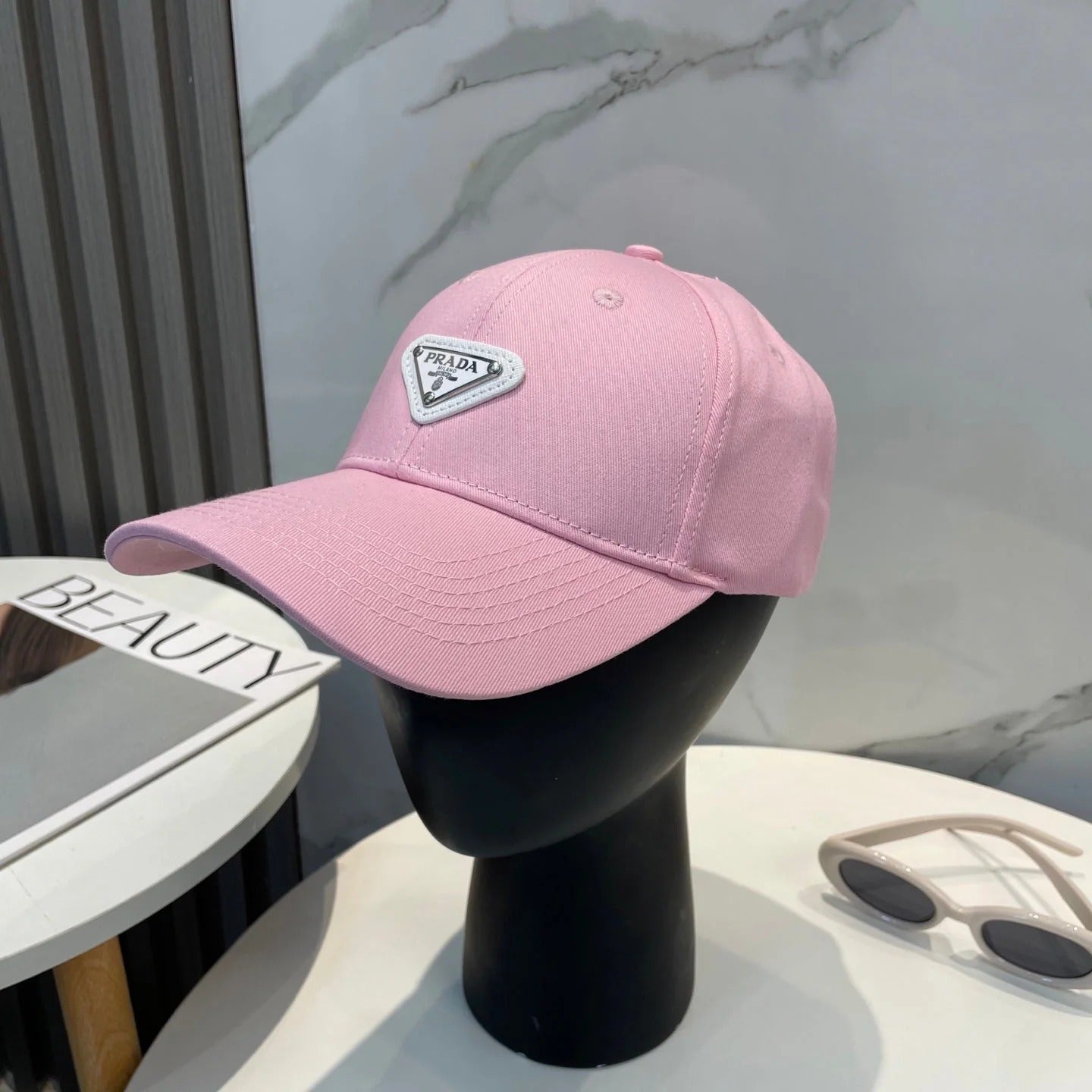Prada Baseball Cap With White Logo 229264
