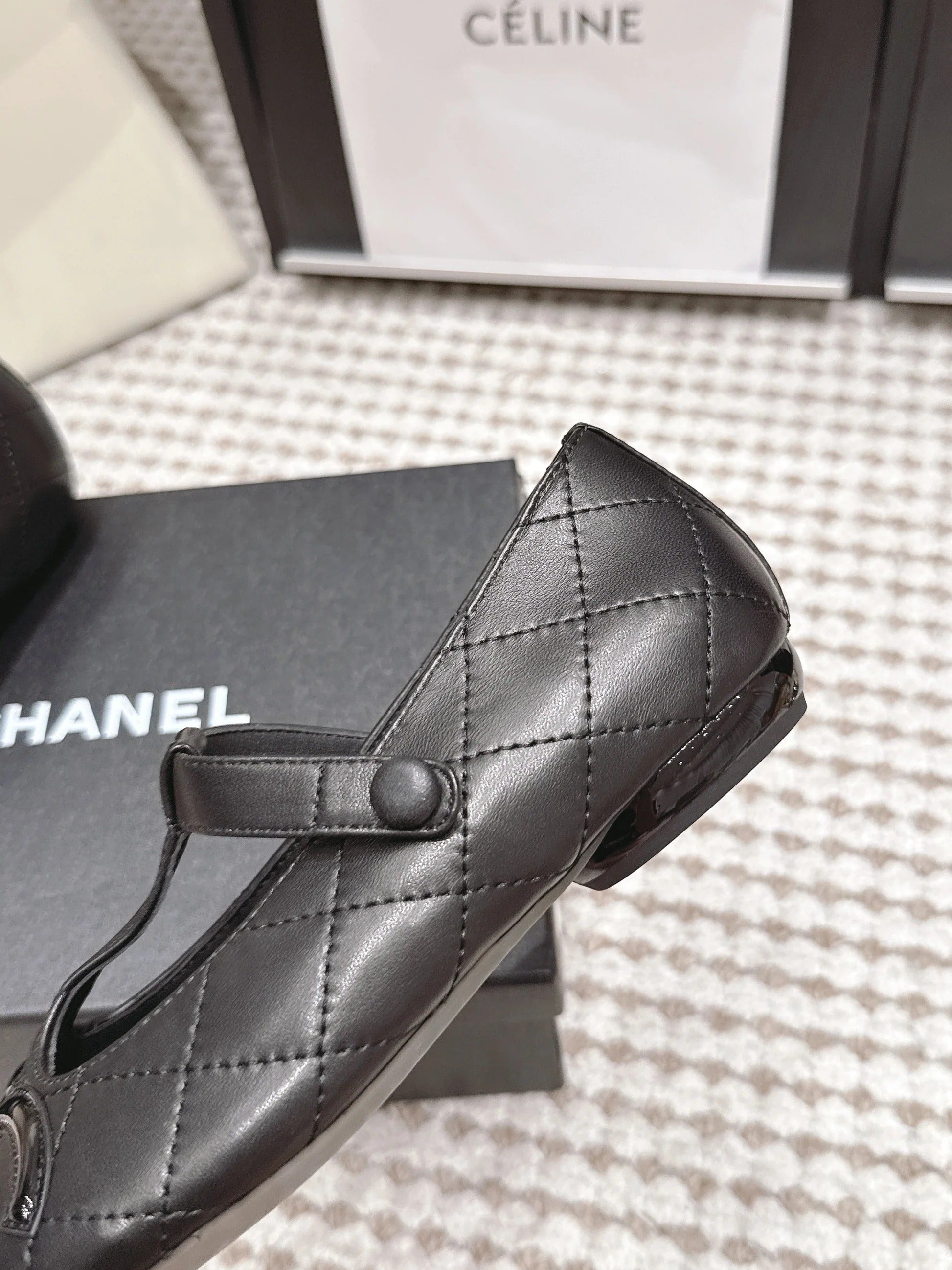 Chanel 2026 Mary Jane Quilted Flats Lambskin 930599