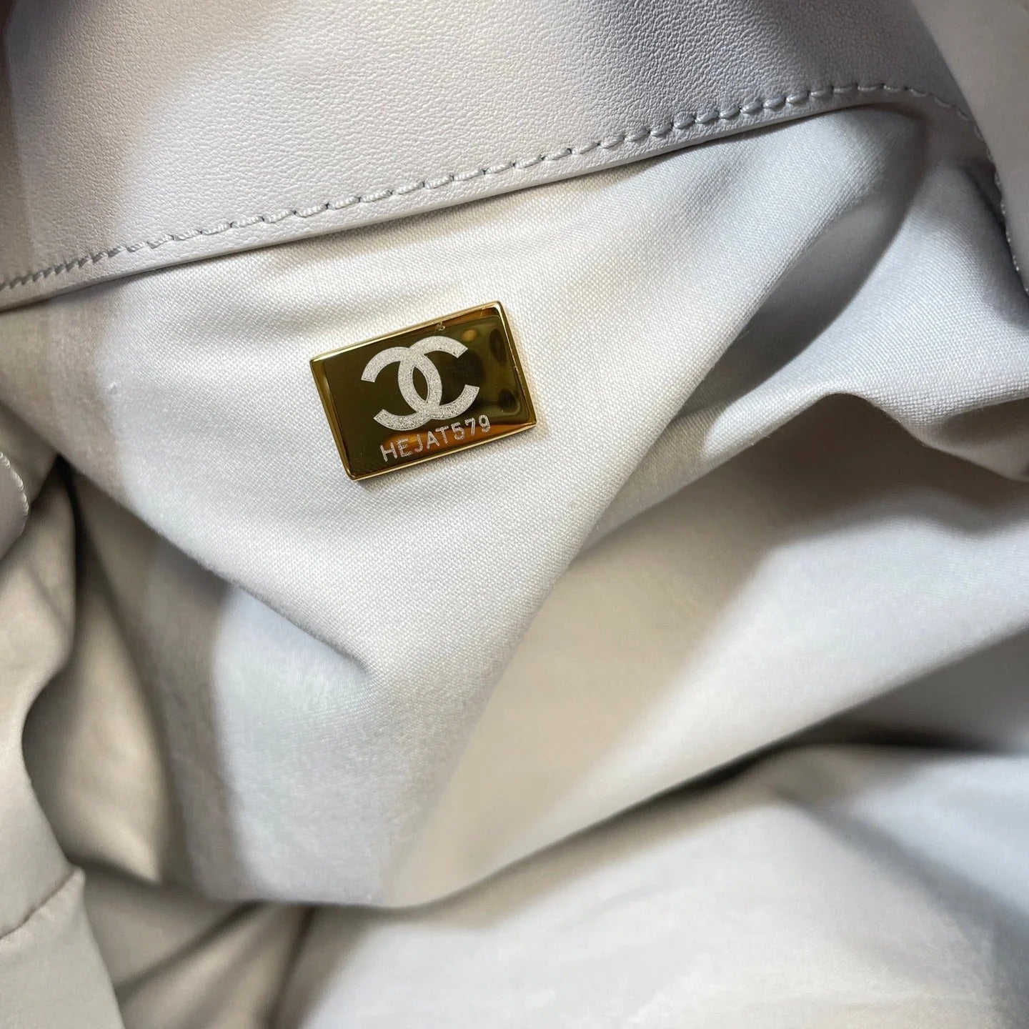 Chanel 2026 Hobo Shoulder Bag 34cm Lambskin With Light Gold Logo