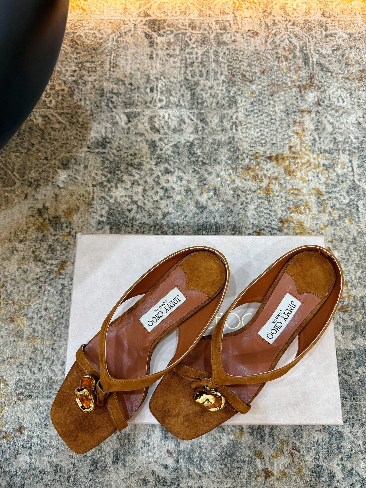 JC 26s Emani Mule 45 Sandals 4cm Tan Suede 996743