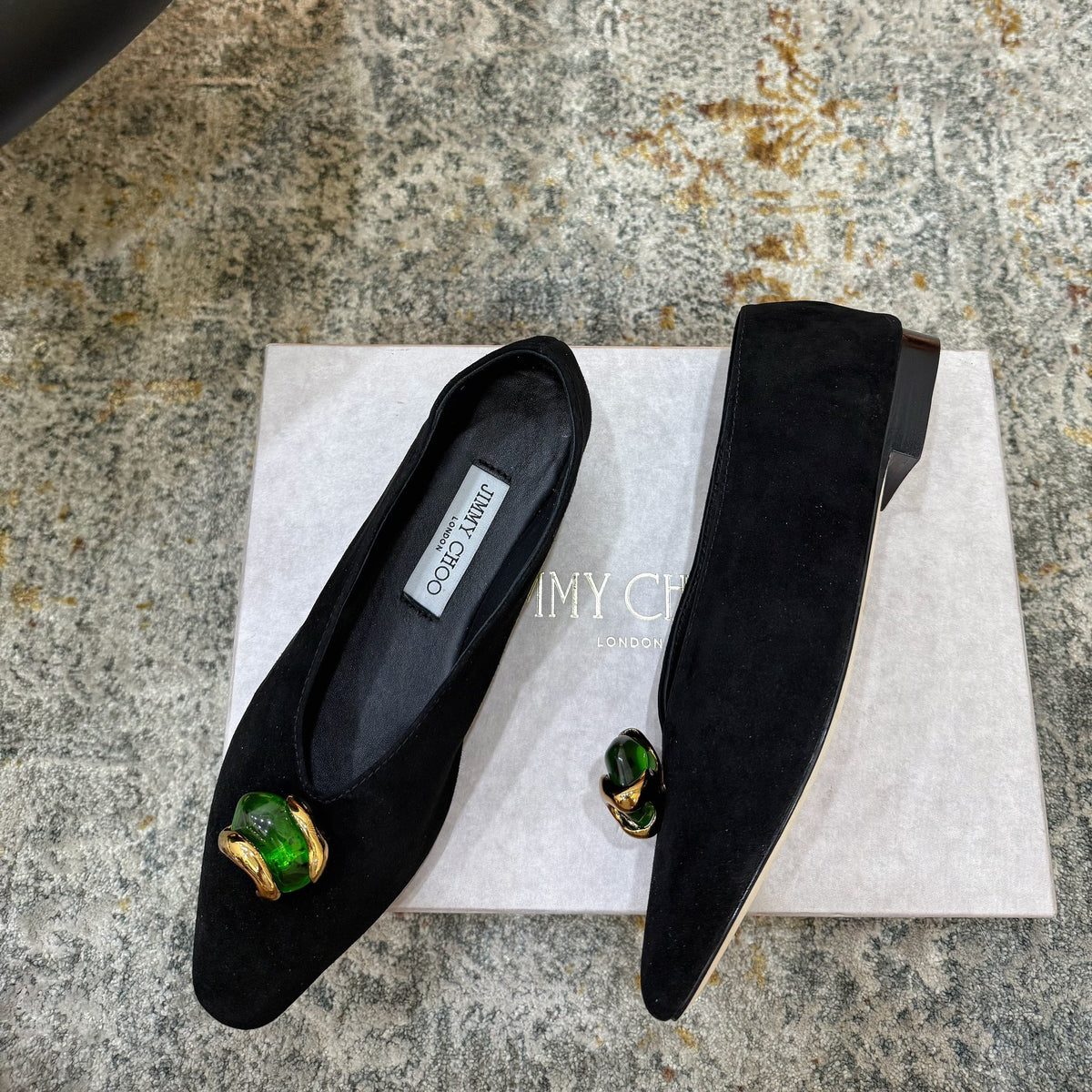 JC 26s Margot Flat Black Suede 996481