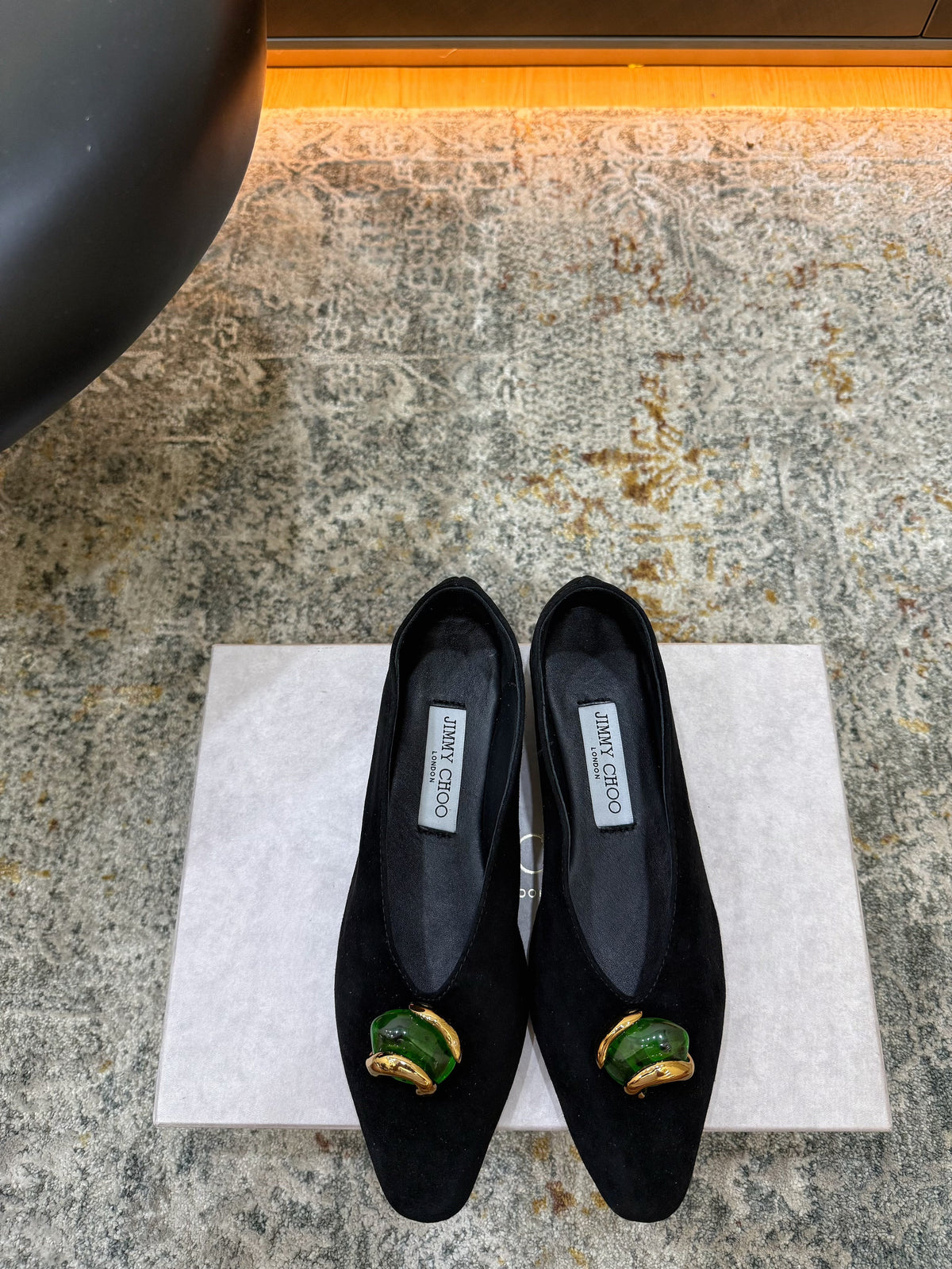 JC 26s Margot Flat Black Suede 996481