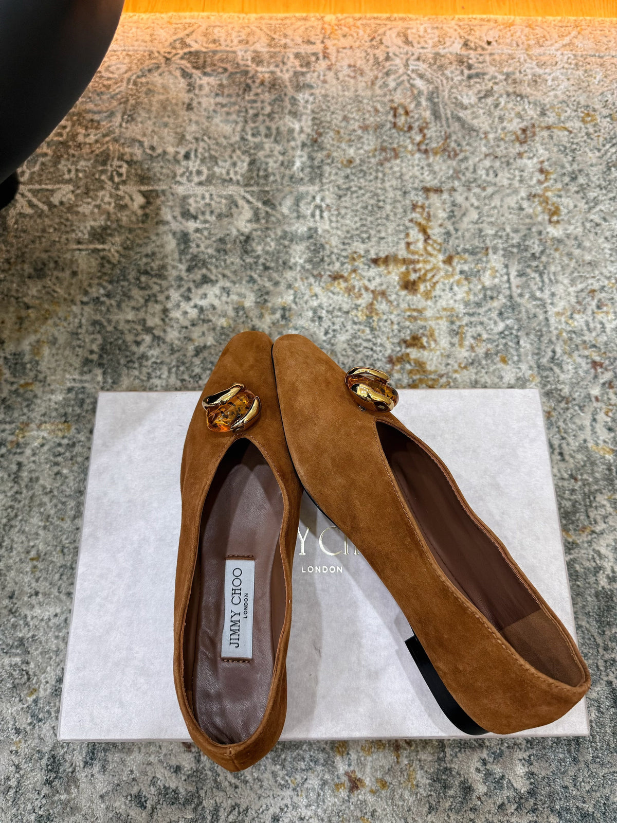 JC 26s Margot Flat Tan Suede 996482