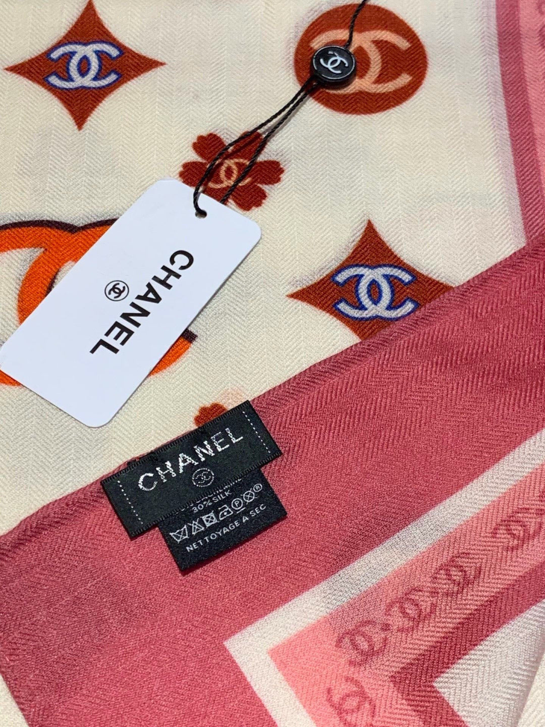Chanel 26s Scarf 140 In Cashmere Silk 306123