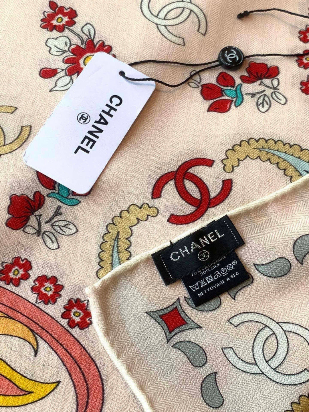 Chanel 26s Scarf 135 In Cashmere And Silk 306129