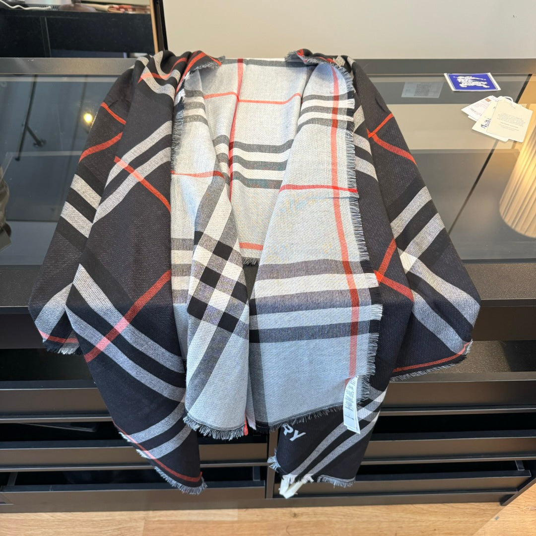 BBR Long Scarf 200CM Black Cashmere 293339