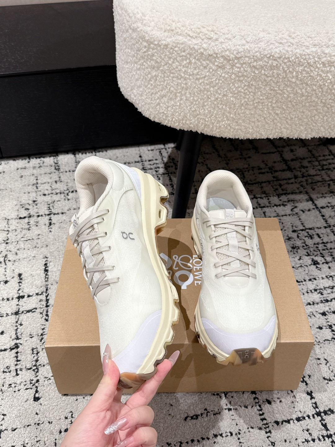Loewe Ballet Runner 2.0 Sneaker Cream Mesh 500513