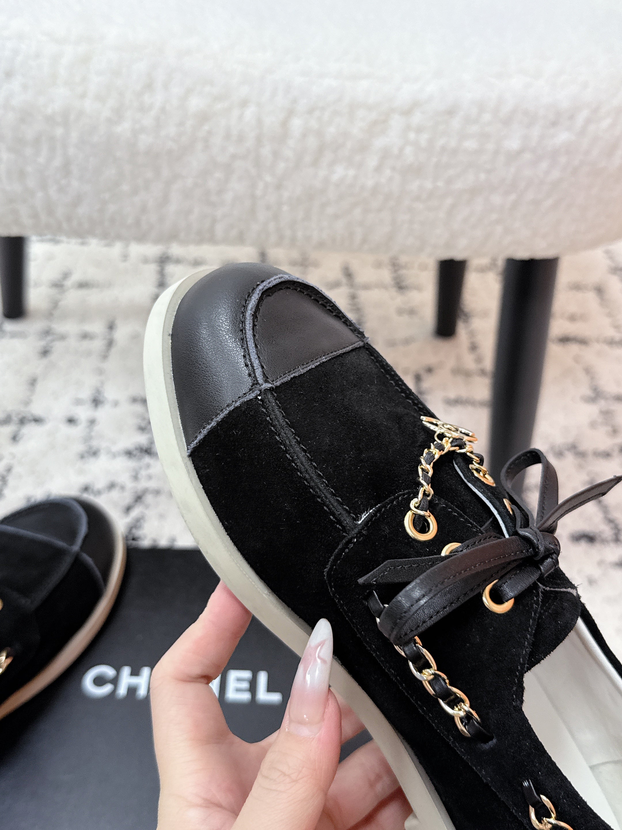 CC Cruise 25/26 Moccasins Black Suede Sheepskin
