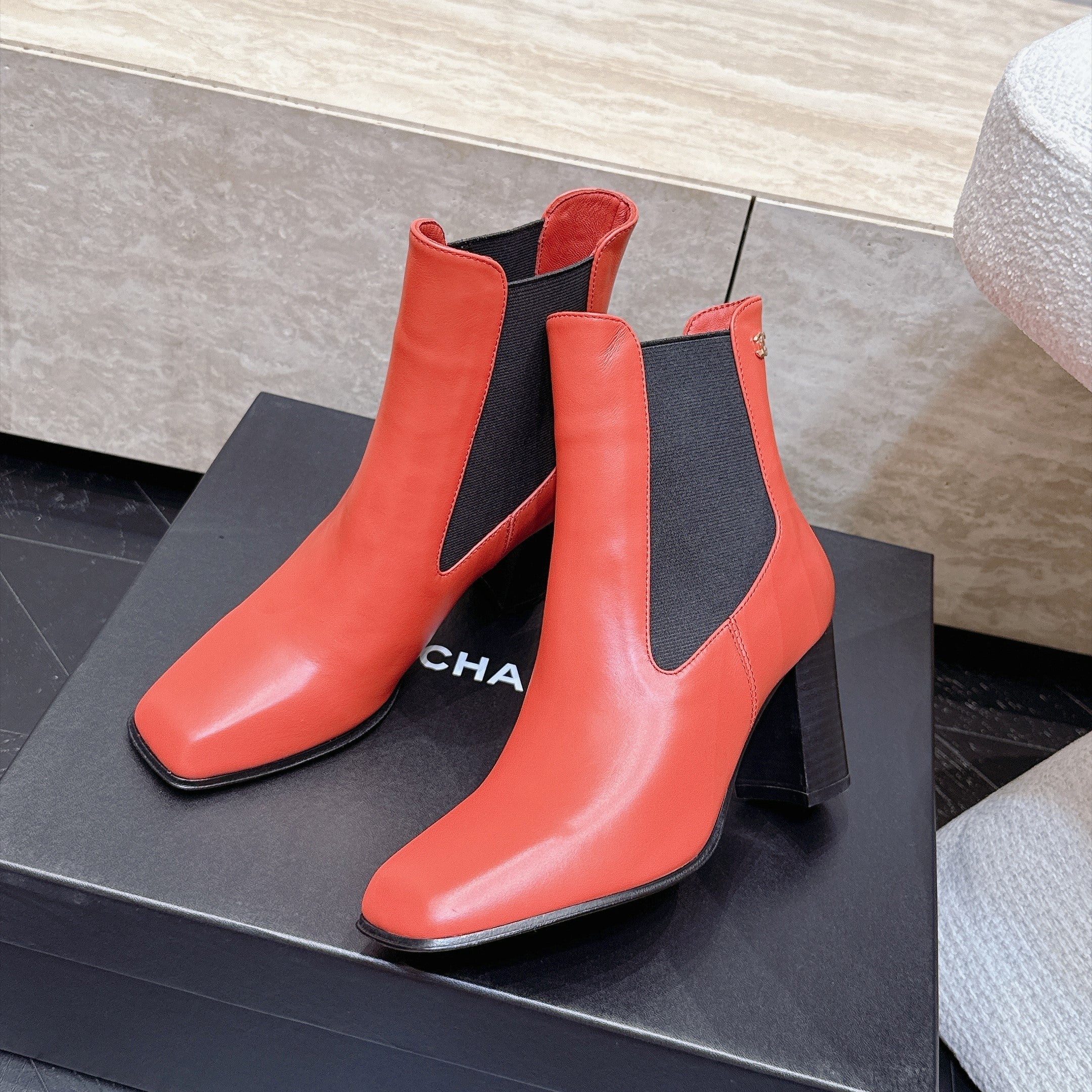CC Autumn/Winter 2026 Ankle Boots 7cm Red Calfskin 954120