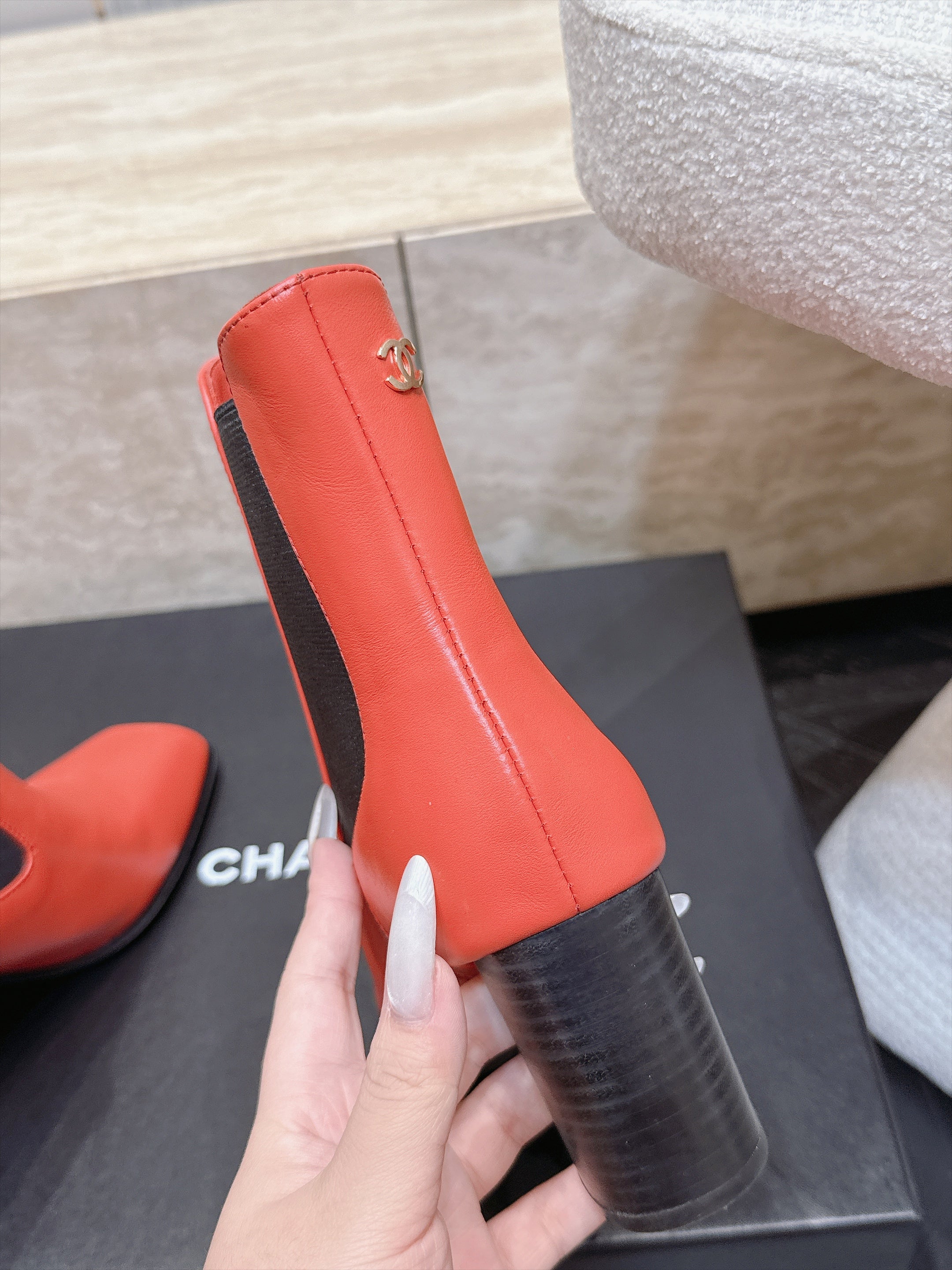CC Autumn/Winter 2026 Ankle Boots 7cm Red Calfskin 954120