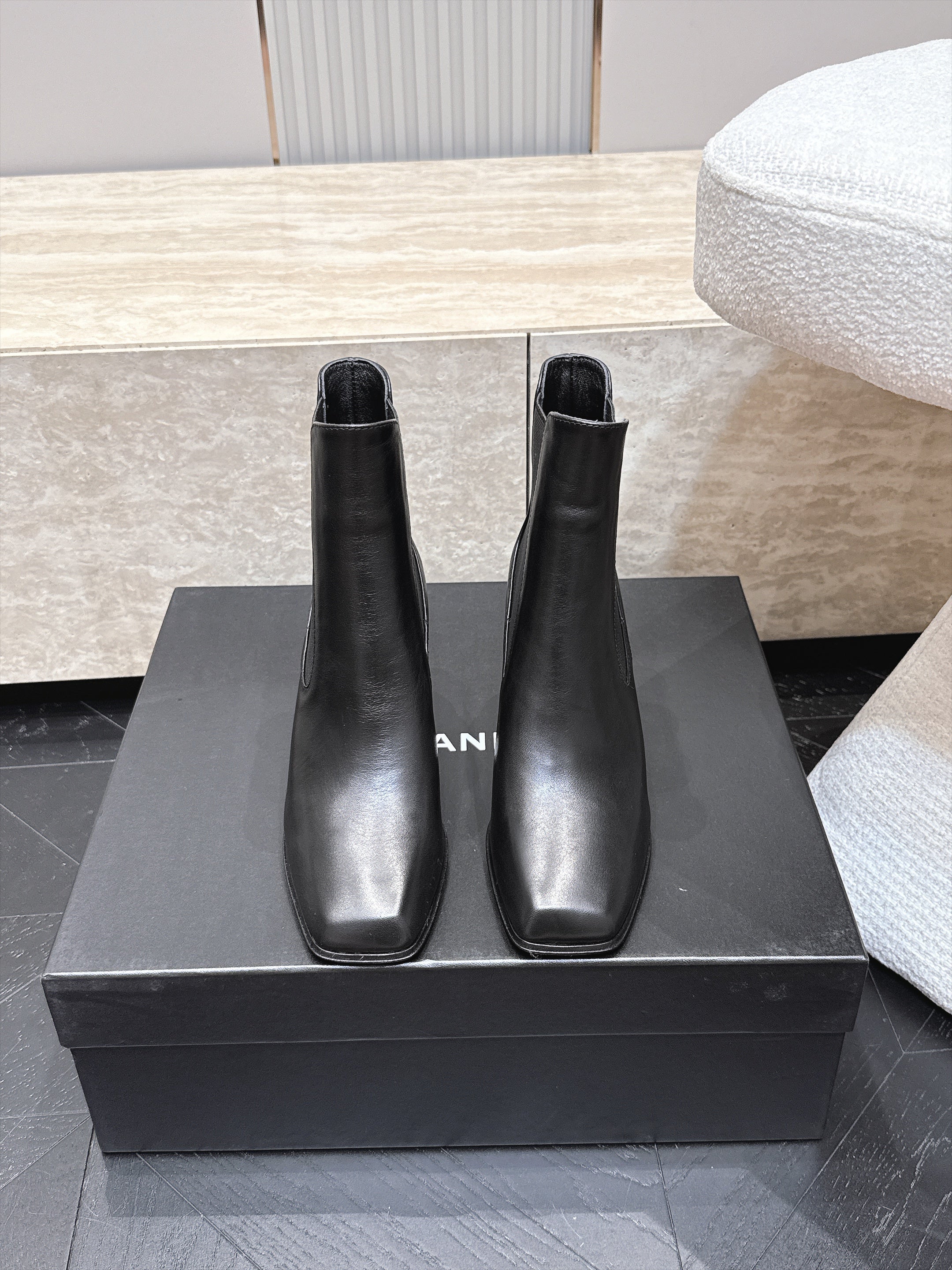 CC Autumn/Winter 2026 Ankle Boots 7cm Black Calfskin 954121