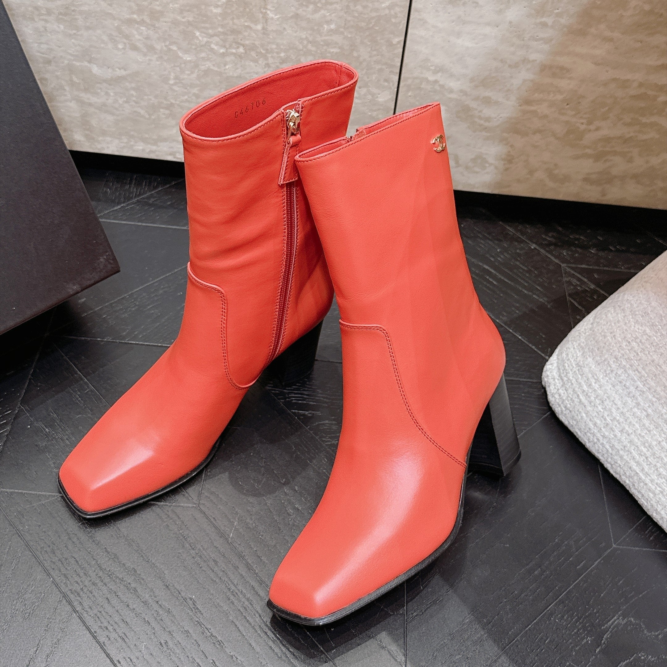 CC Autumn/Winter 2026 Ankle Boots 7cm Red Calfskin 954124