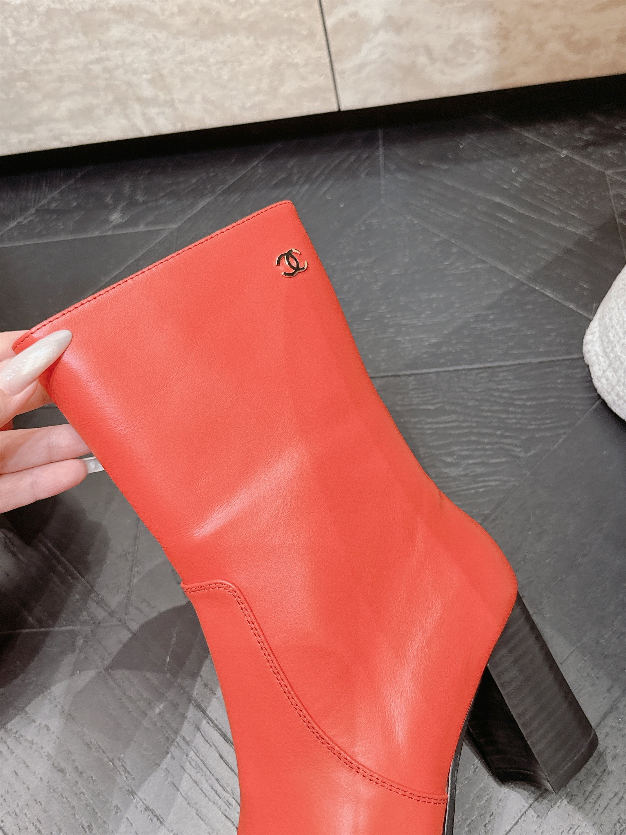 CC Autumn/Winter 2026 Ankle Boots 7cm Red Calfskin 954124