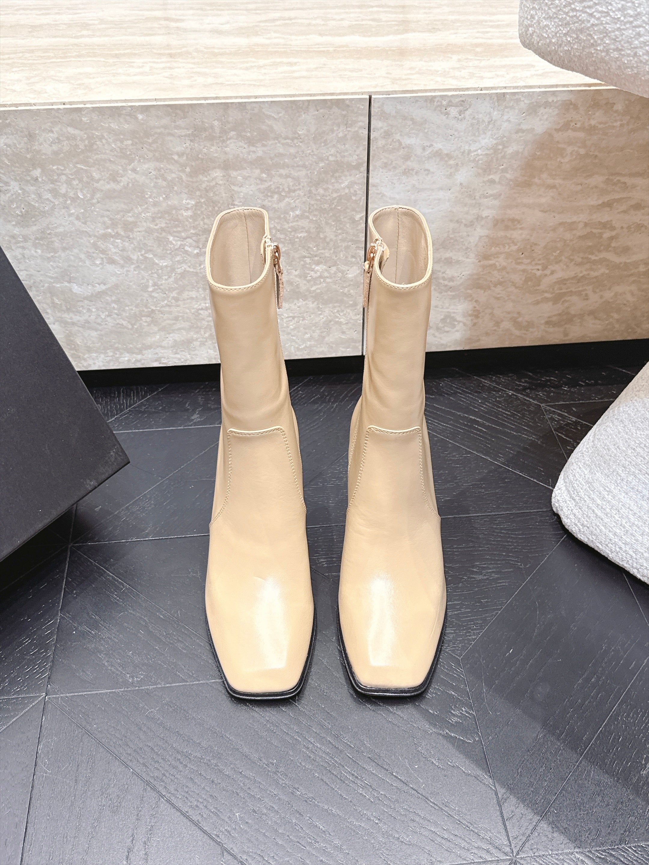 CC Autumn/Winter 2026 Ankle Boots 7cm Beige Calfskin 954127