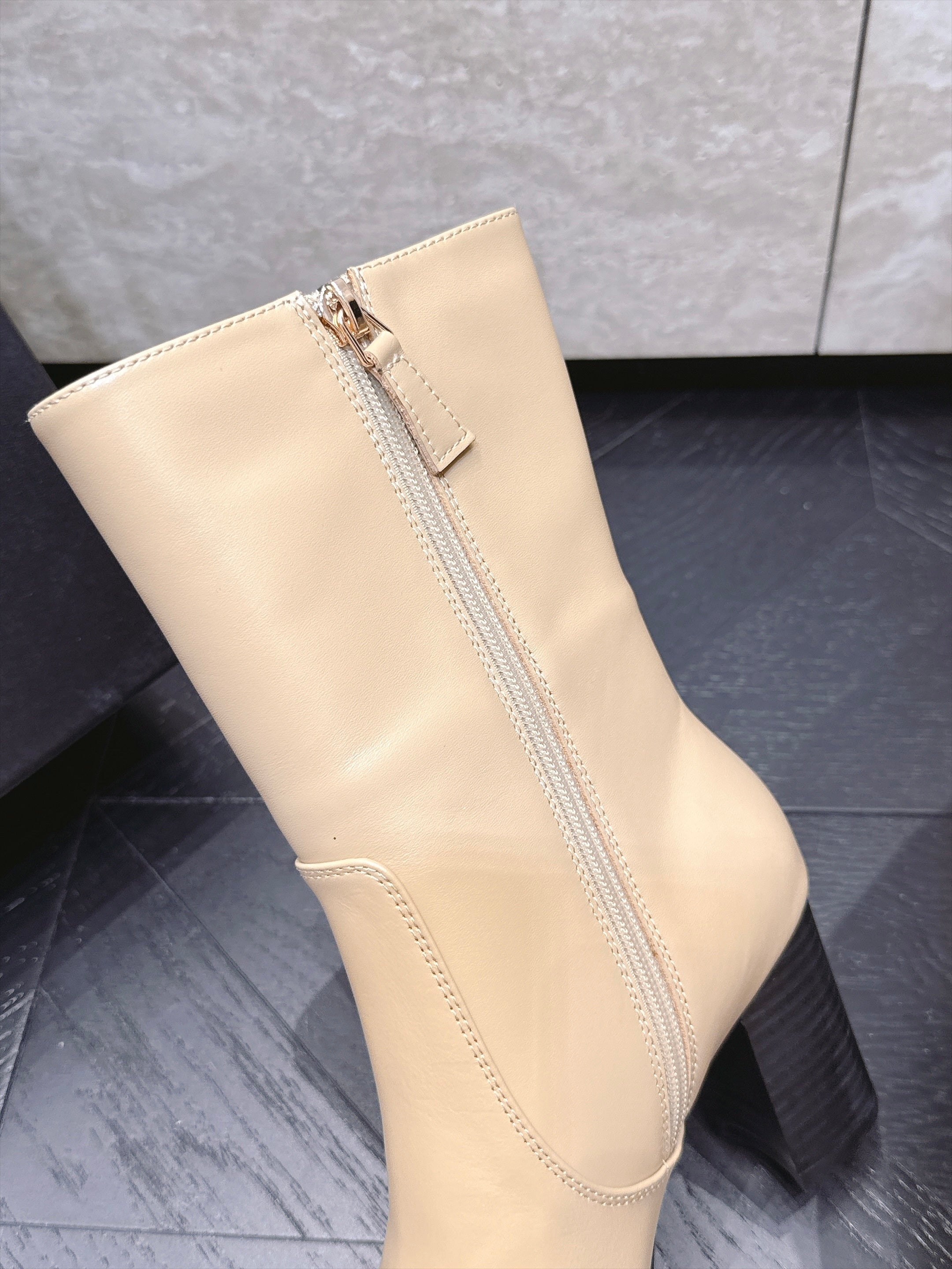 CC Autumn/Winter 2026 Ankle Boots 7cm Beige Calfskin 954127
