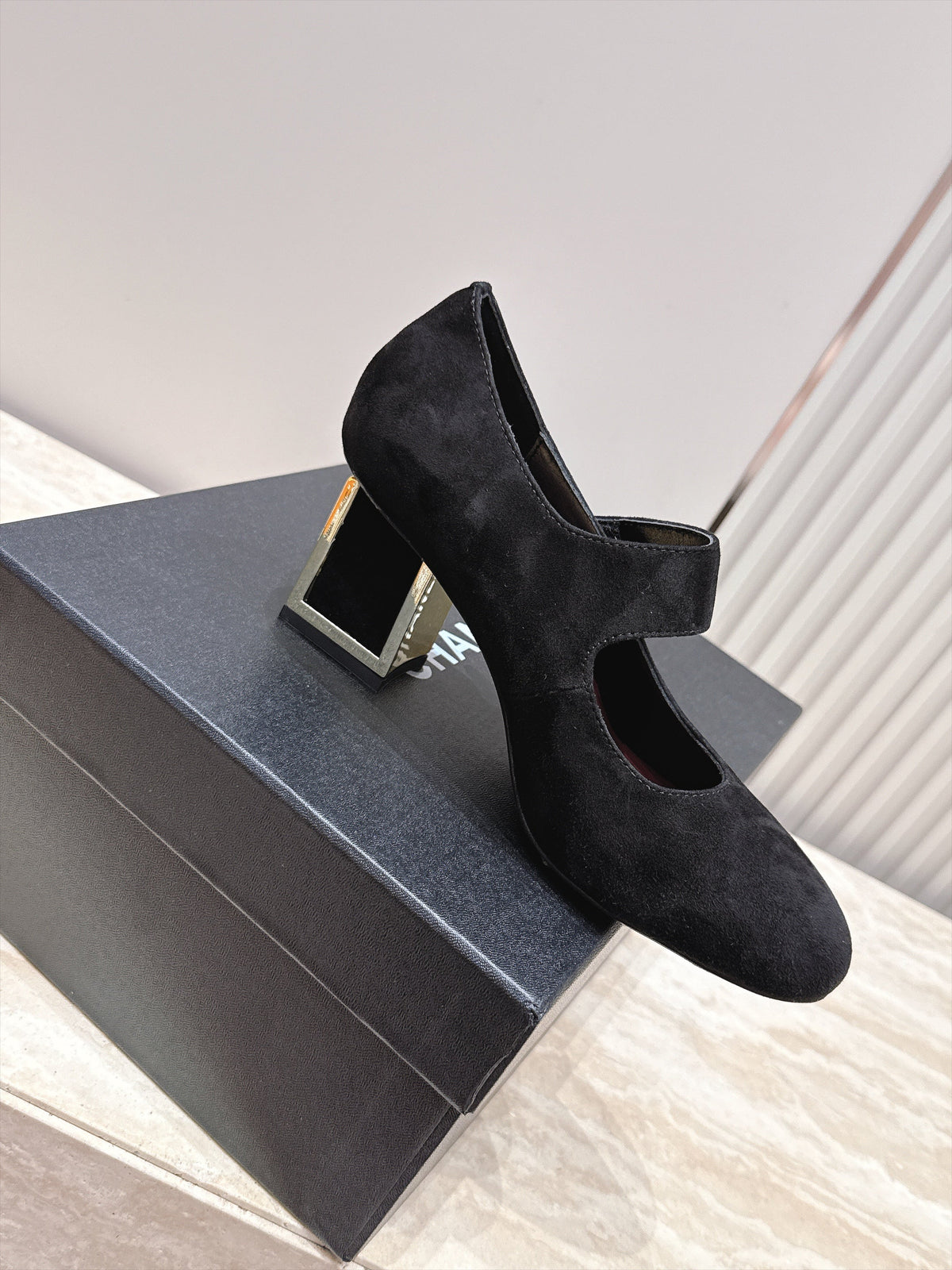 CC 26s Mary Jane Pumps 6cm Black Suede 121619