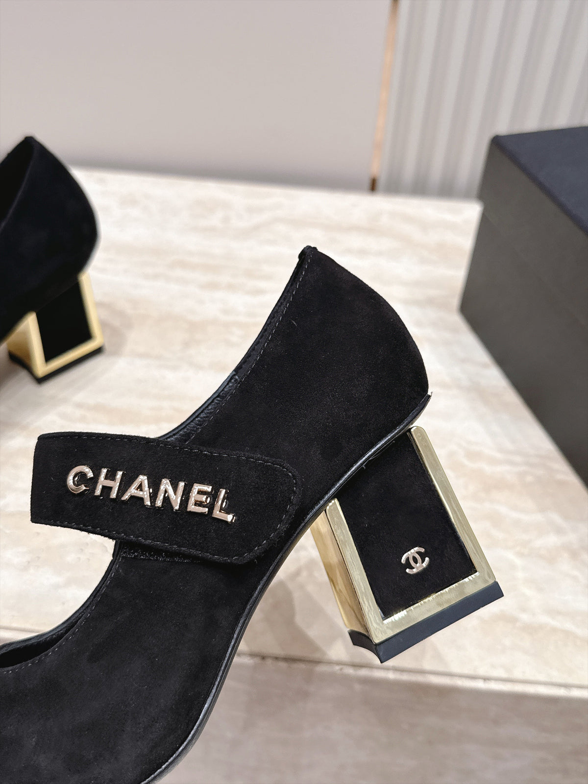 CC 26s Mary Jane Pumps 6cm Black Suede 121619