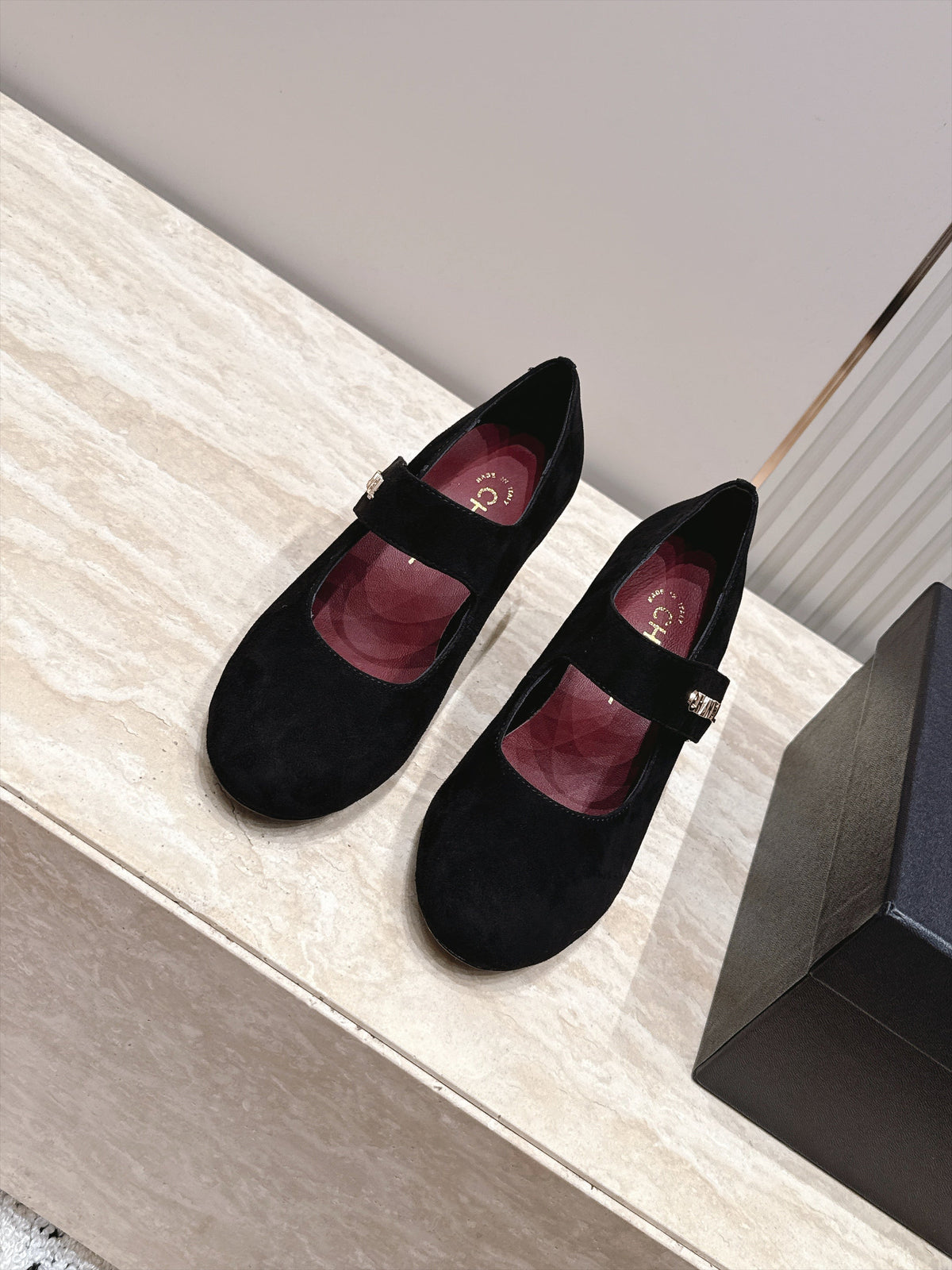 CC 26s Mary Jane Pumps 6cm Black Suede 121619